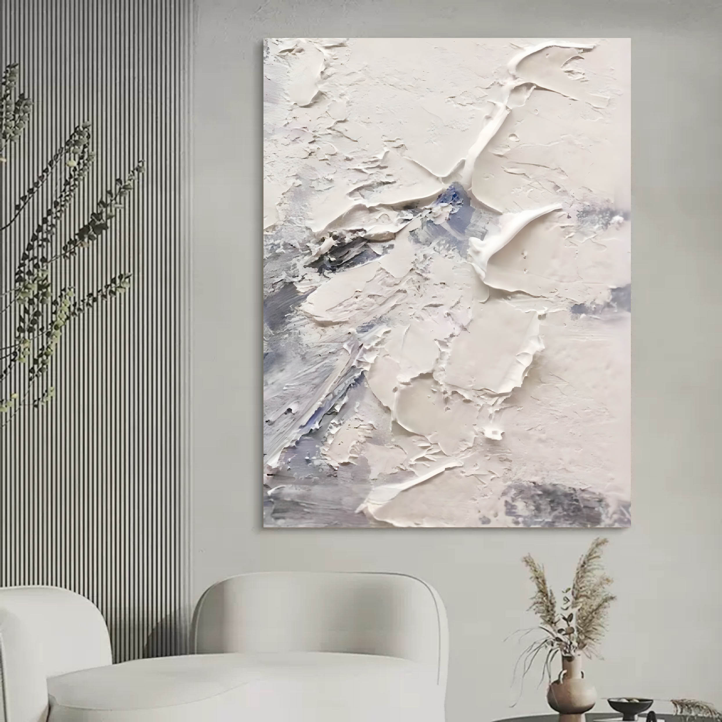 Wall Art Minimalist Impasto Abstract Relief