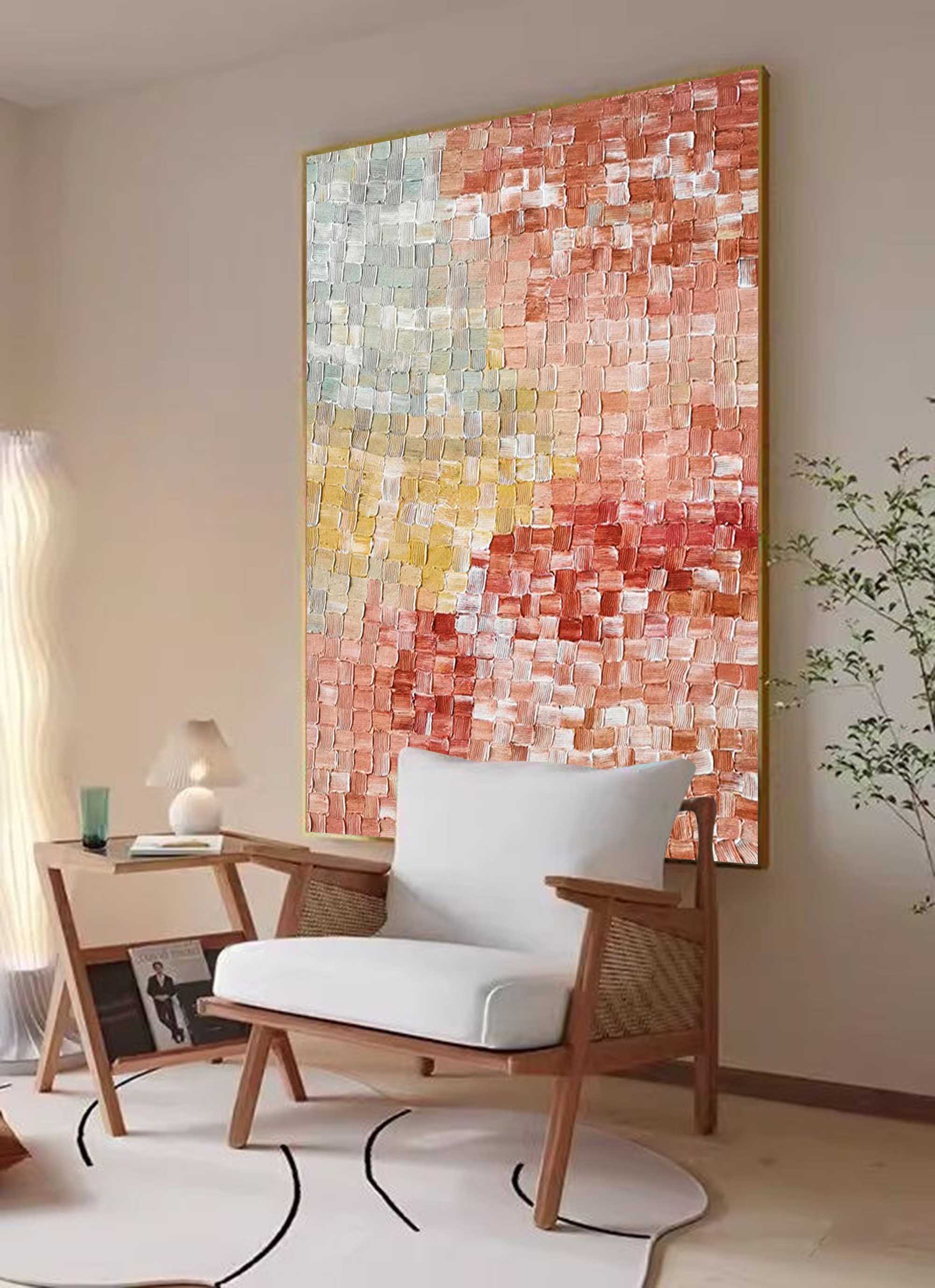 Abstract Canvas Art AB021 - Neutralighting