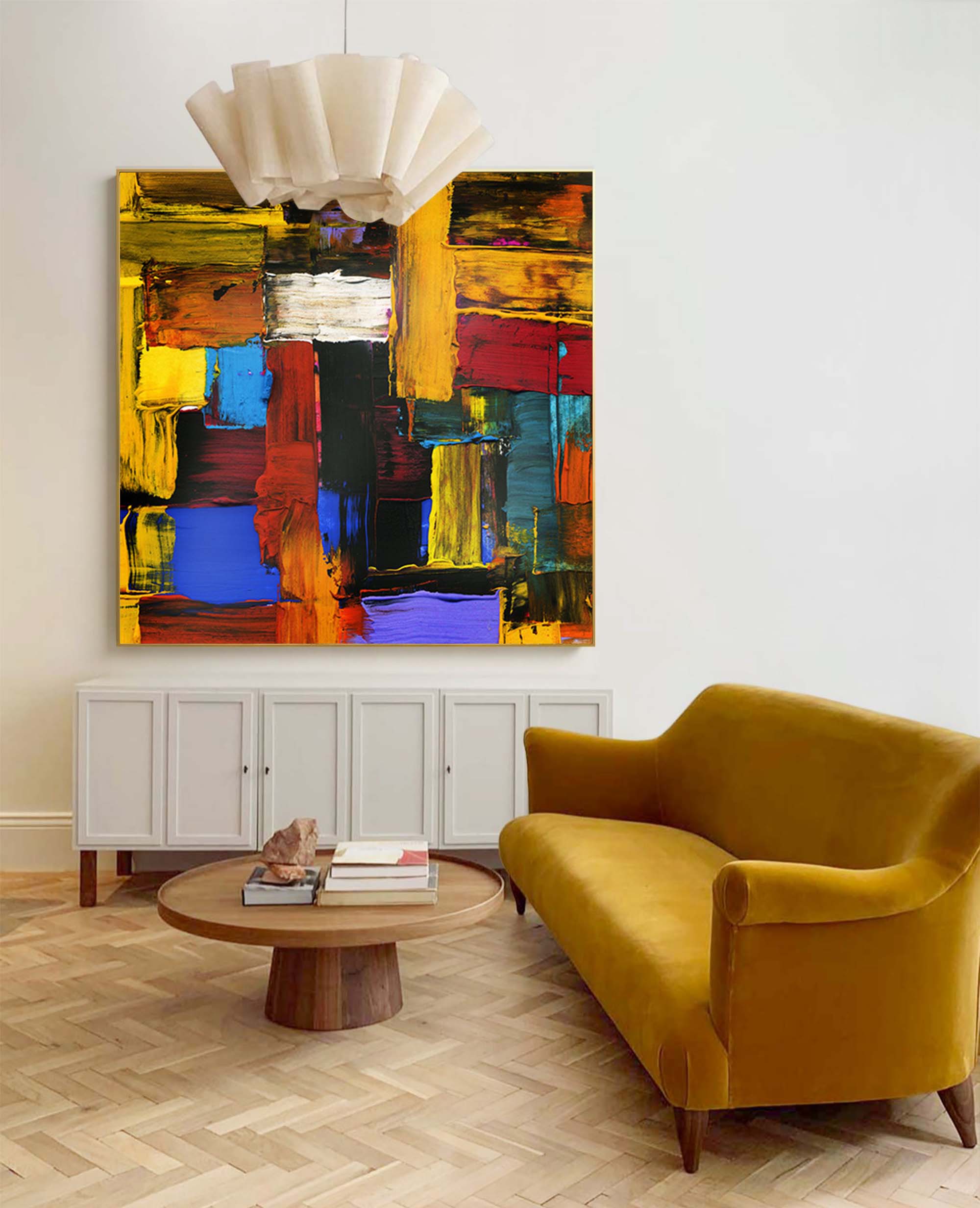 Wall Art Impasto Abstract Layer Maximalist