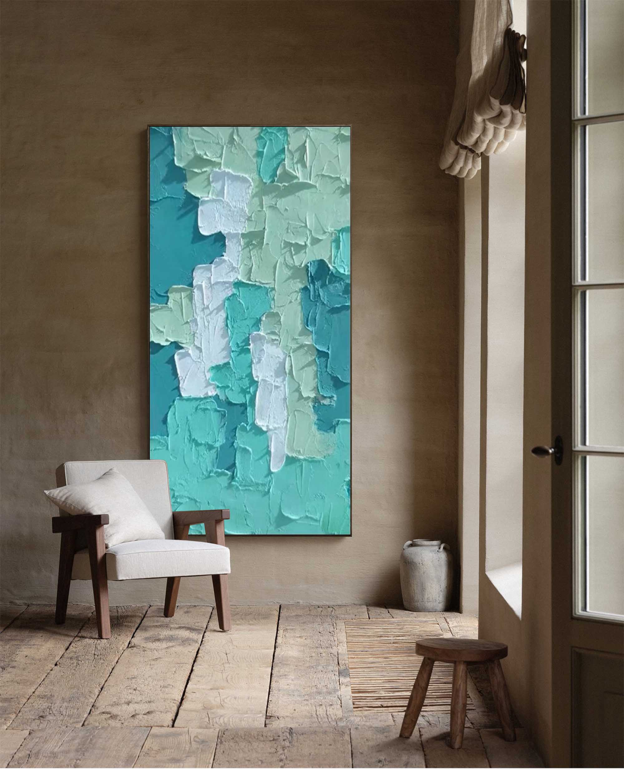 Abstract Canvas Art AB040 - Neutralighting