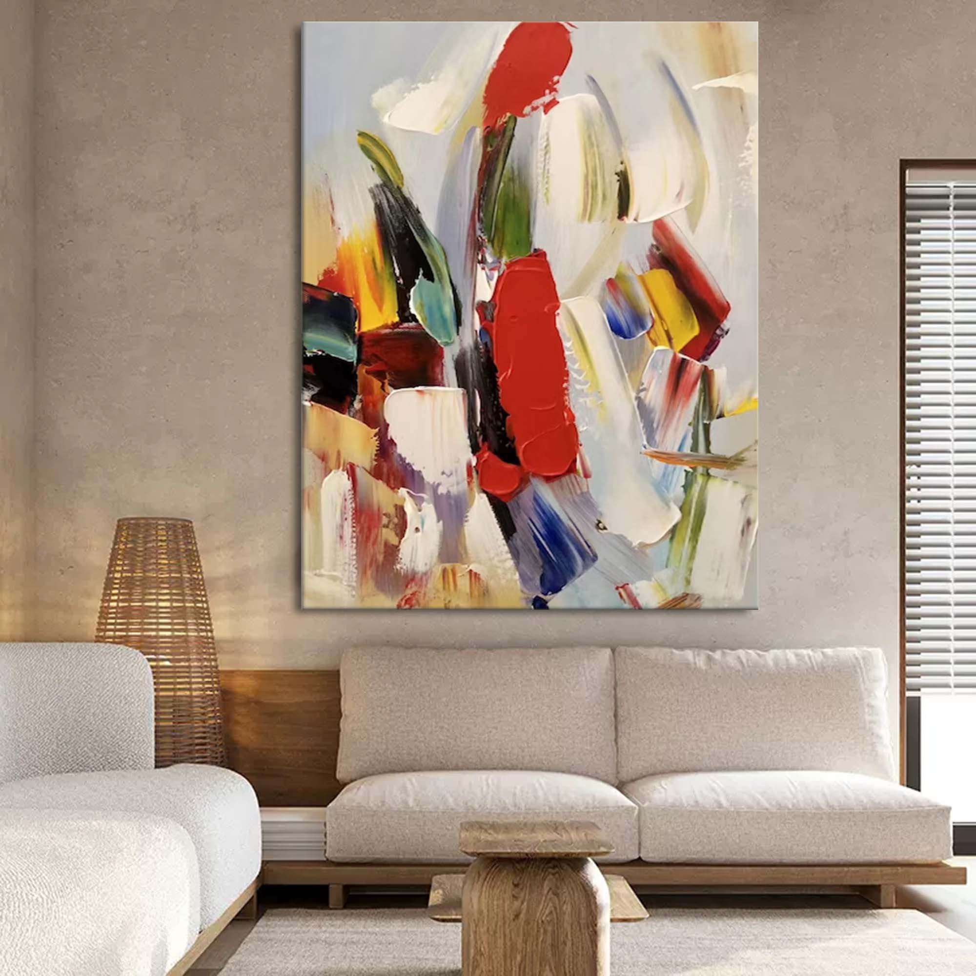 Abstract Canvas Art AB098 - Neutralighting