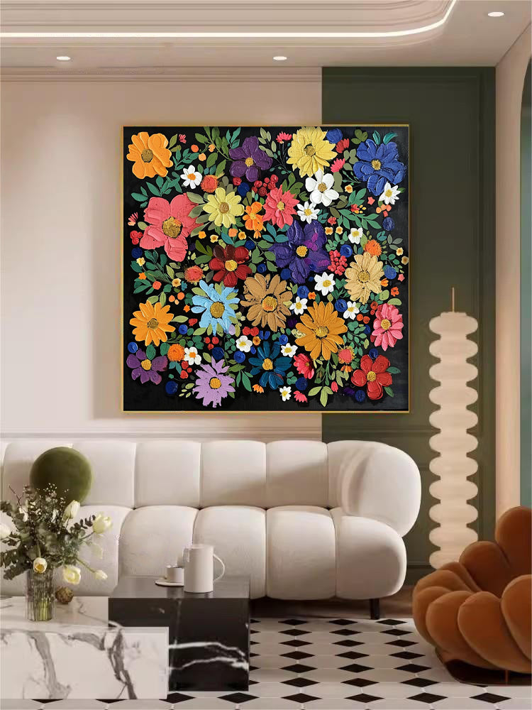 Wall Art Flower Cheerful Vibrant Botanical