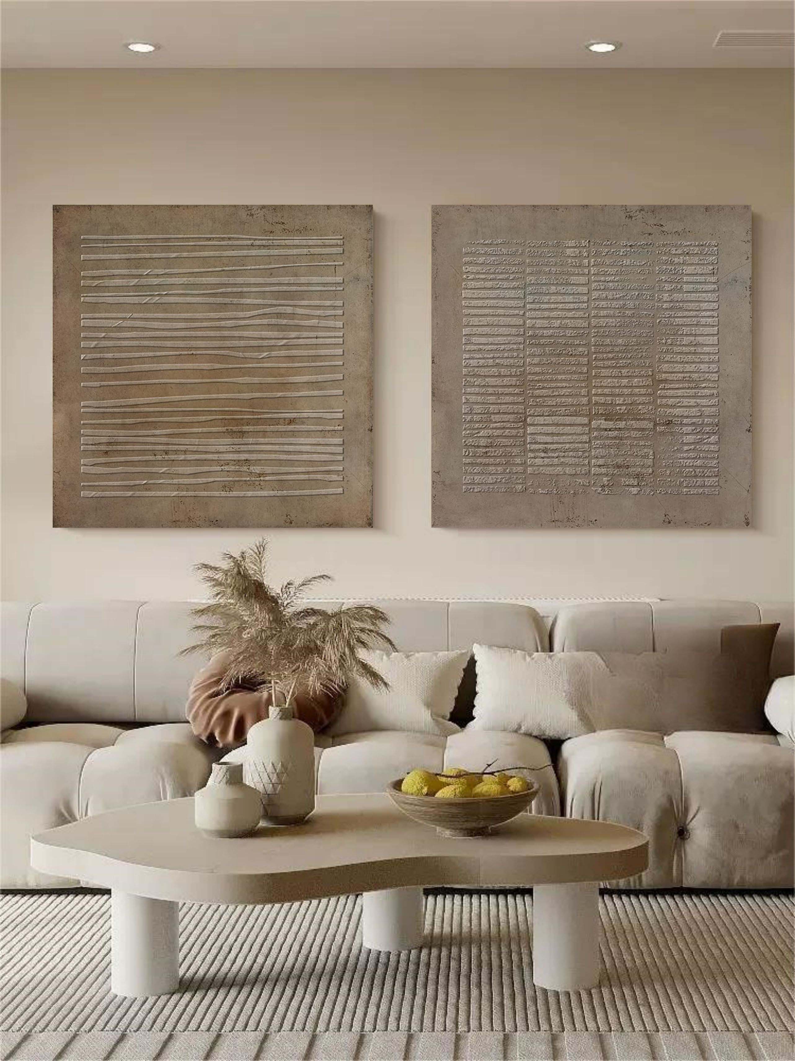 Wall Art Abstract Wabi-Sabi Neutral Modern