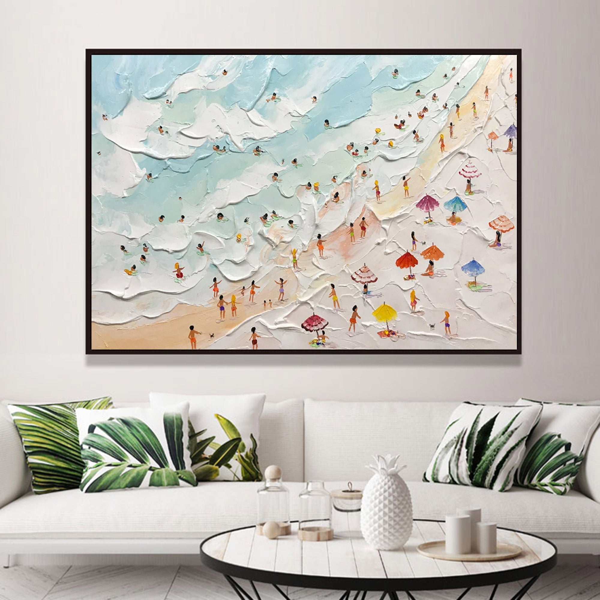 Vacation Plaster Art Texture Wall Art