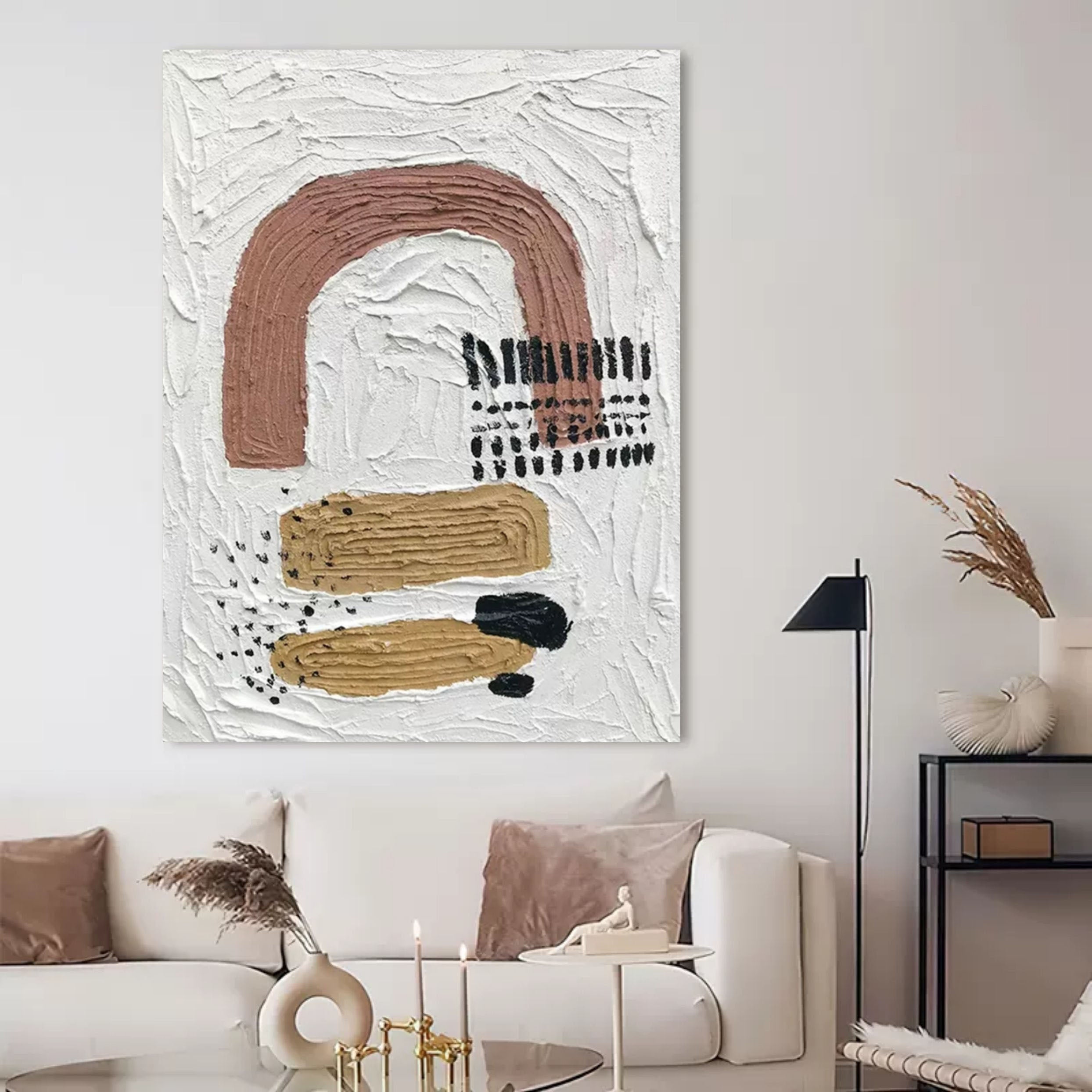 Plaster Art Texture Painting SG097 - Neutralighting