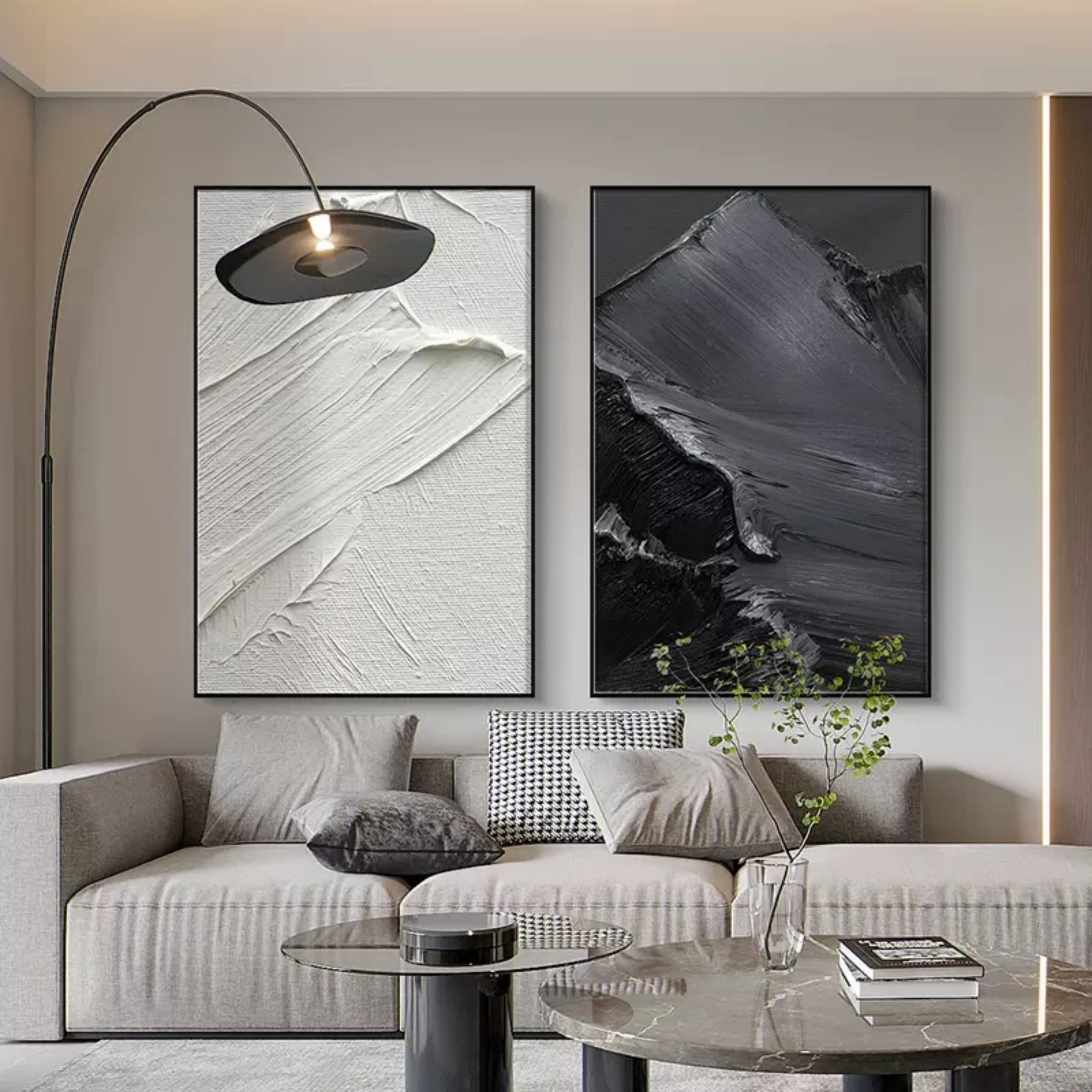 Wall Art Abstract Mountain Minimalist Landscape