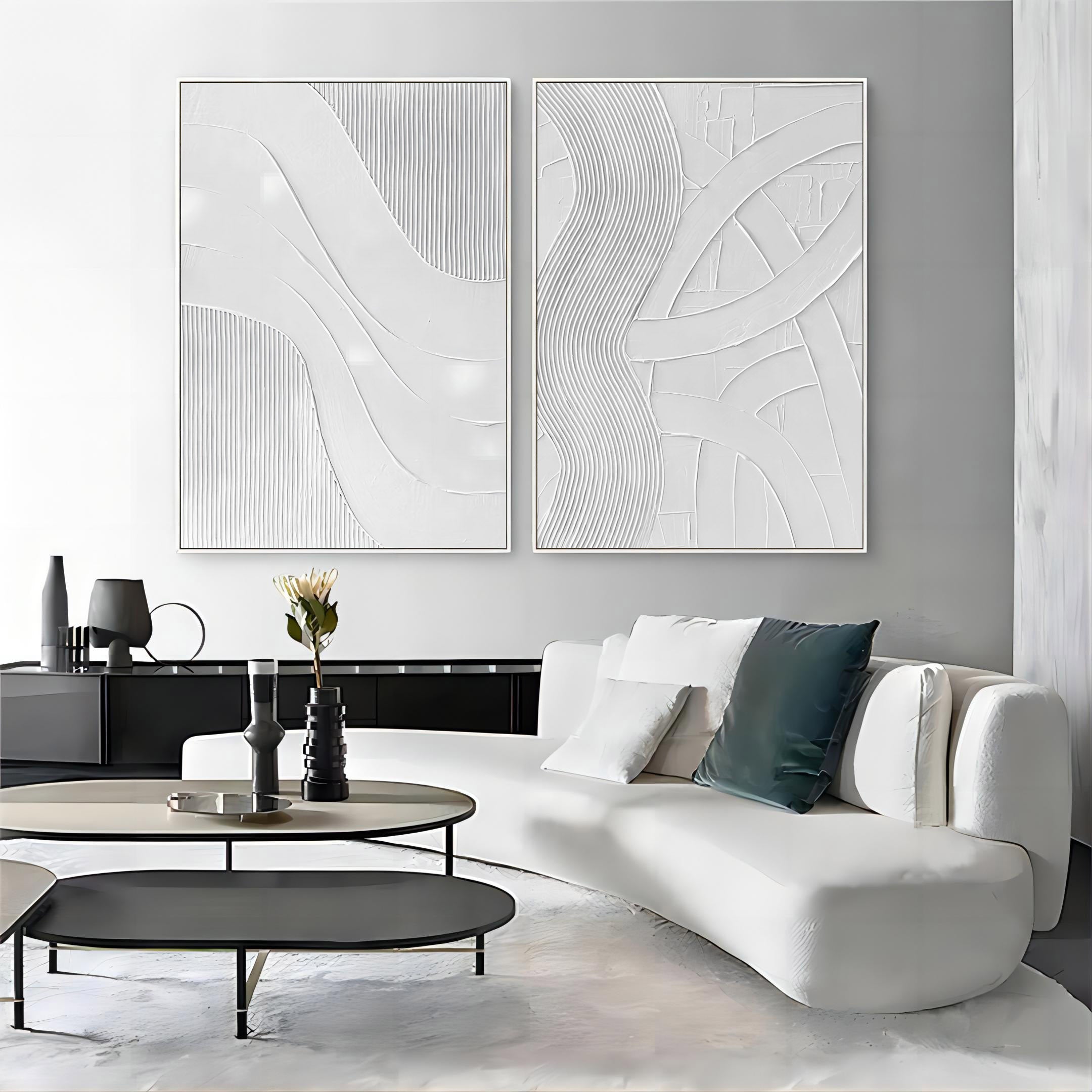 Abstract Painting Set Of 2 SP044 - Neutralighting