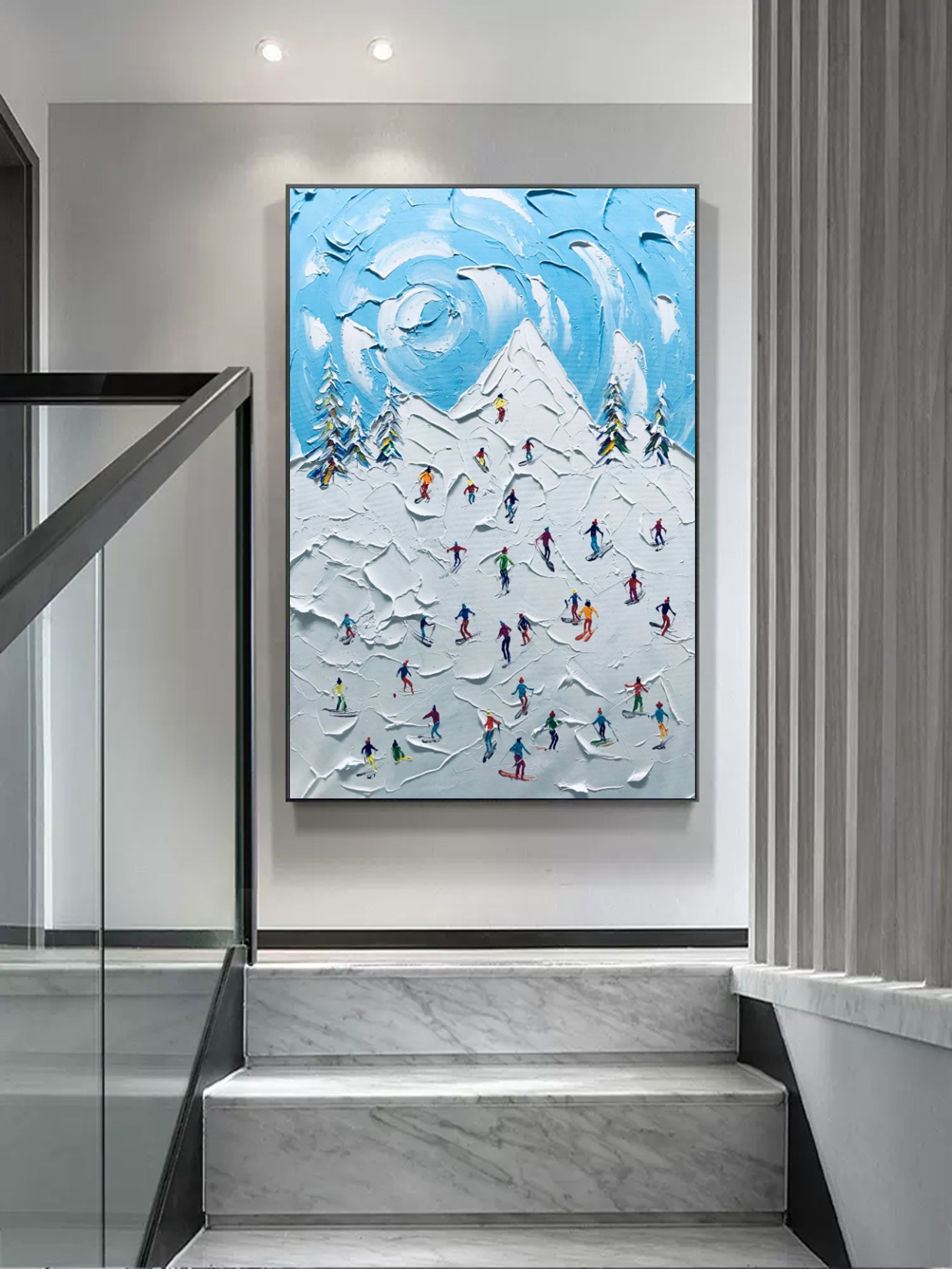 Plaster Art Texture Painting SG181 - Neutralighting