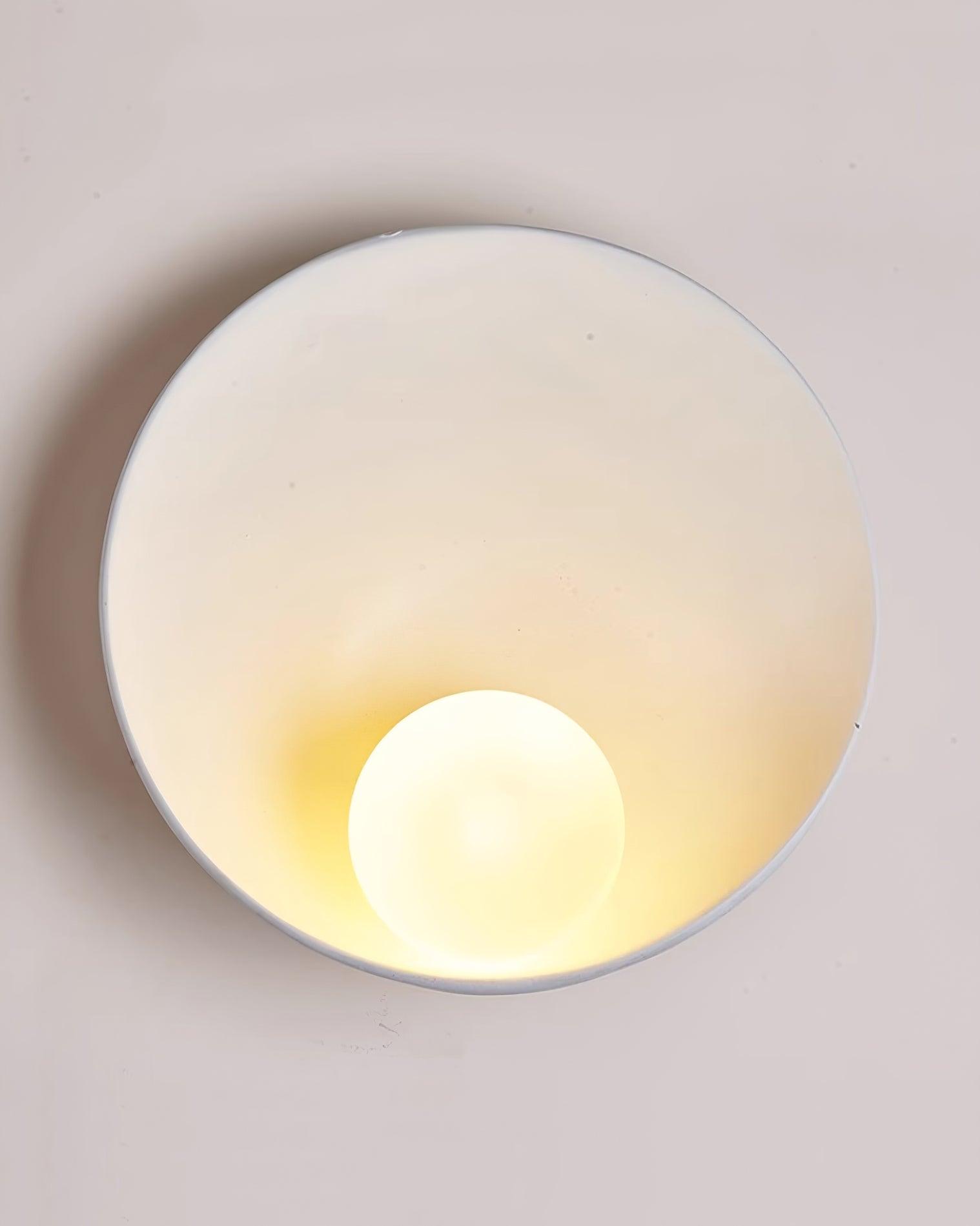Wall Light Resin Cup Shade Metal Accent Minimalist Cozy - Neutralighting