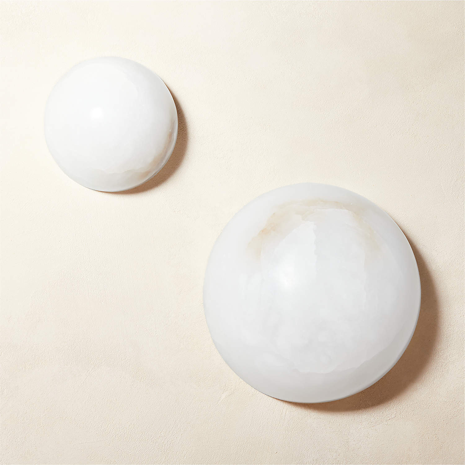 Grex Minimalist Round Alabaster Wall Lamp - Neutralighting