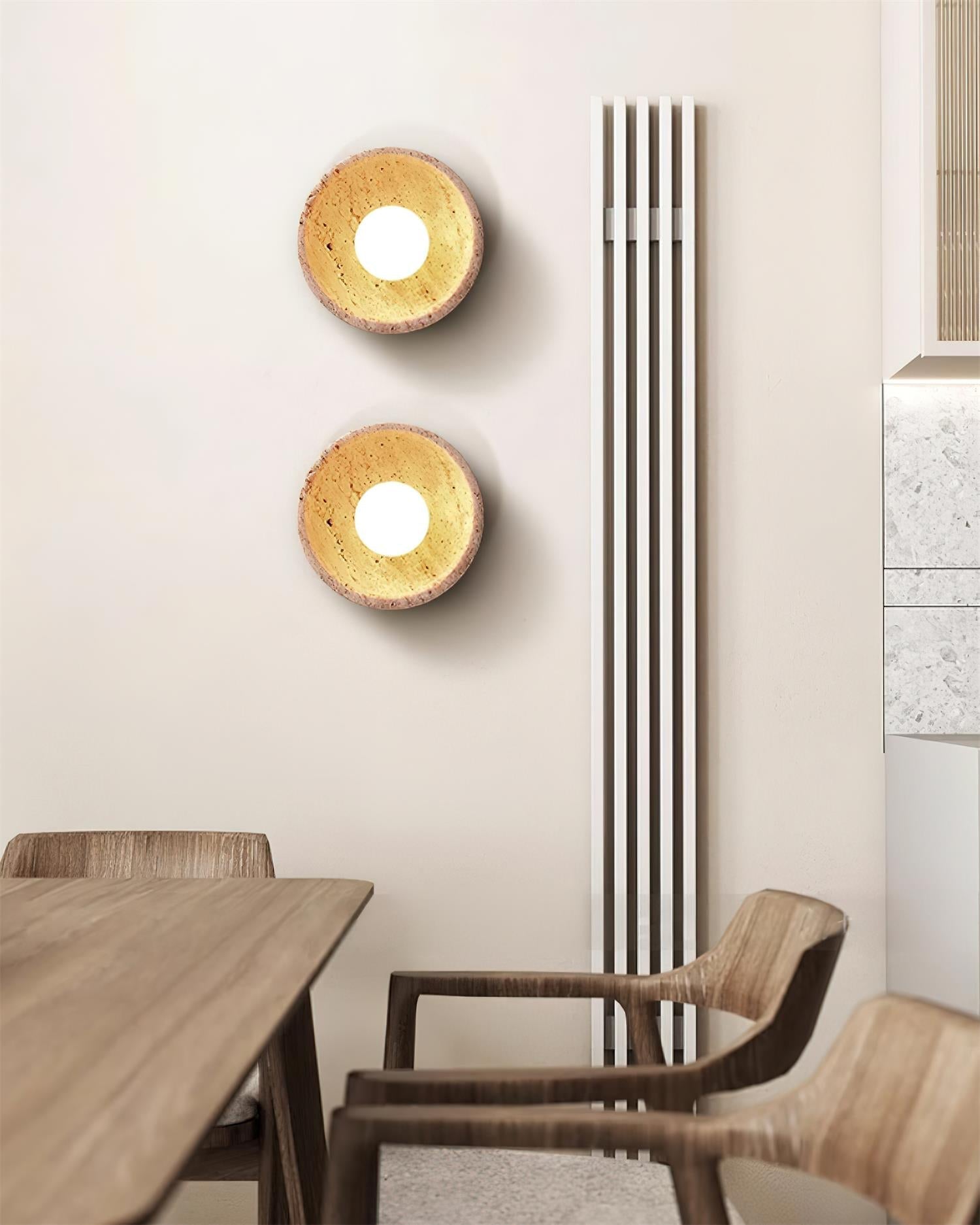 Wall Lamp Travertine Body Modern Minimalist Accent Lighting Fixture - Neutralighting