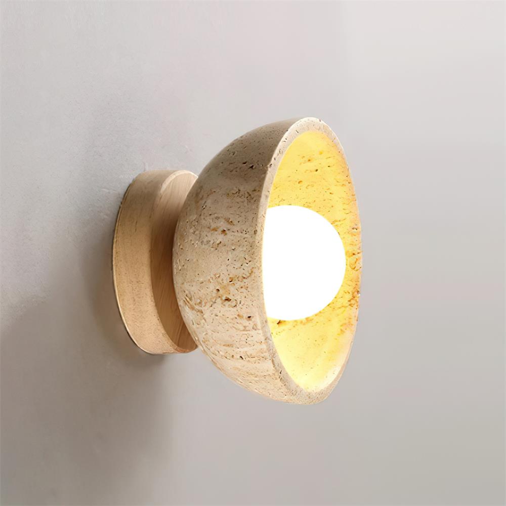 Wall Lamp Travertine Body Modern Minimalist Accent Lighting Fixture - Neutralighting