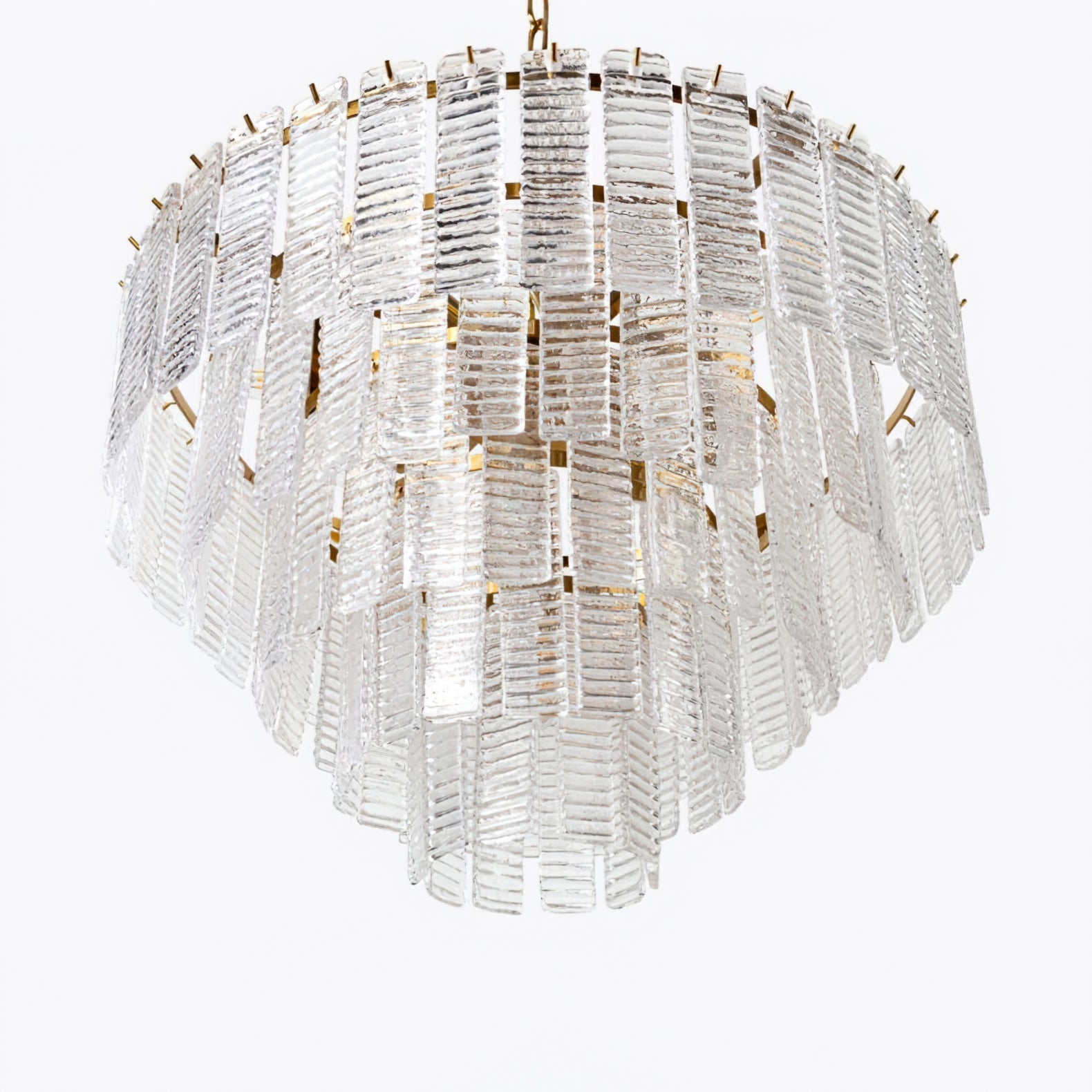Aurora Chandelier Pink Murano Glass Layered Vintage Luxury