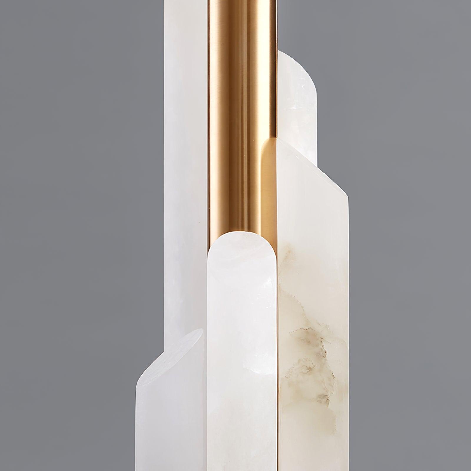 Olvenor Cylindrical Alabaster Table Lamp - Neutralighting