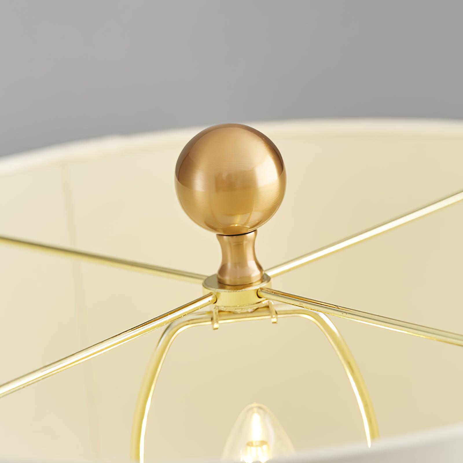 Olvenor Cylindrical Alabaster Table Lamp - Neutralighting