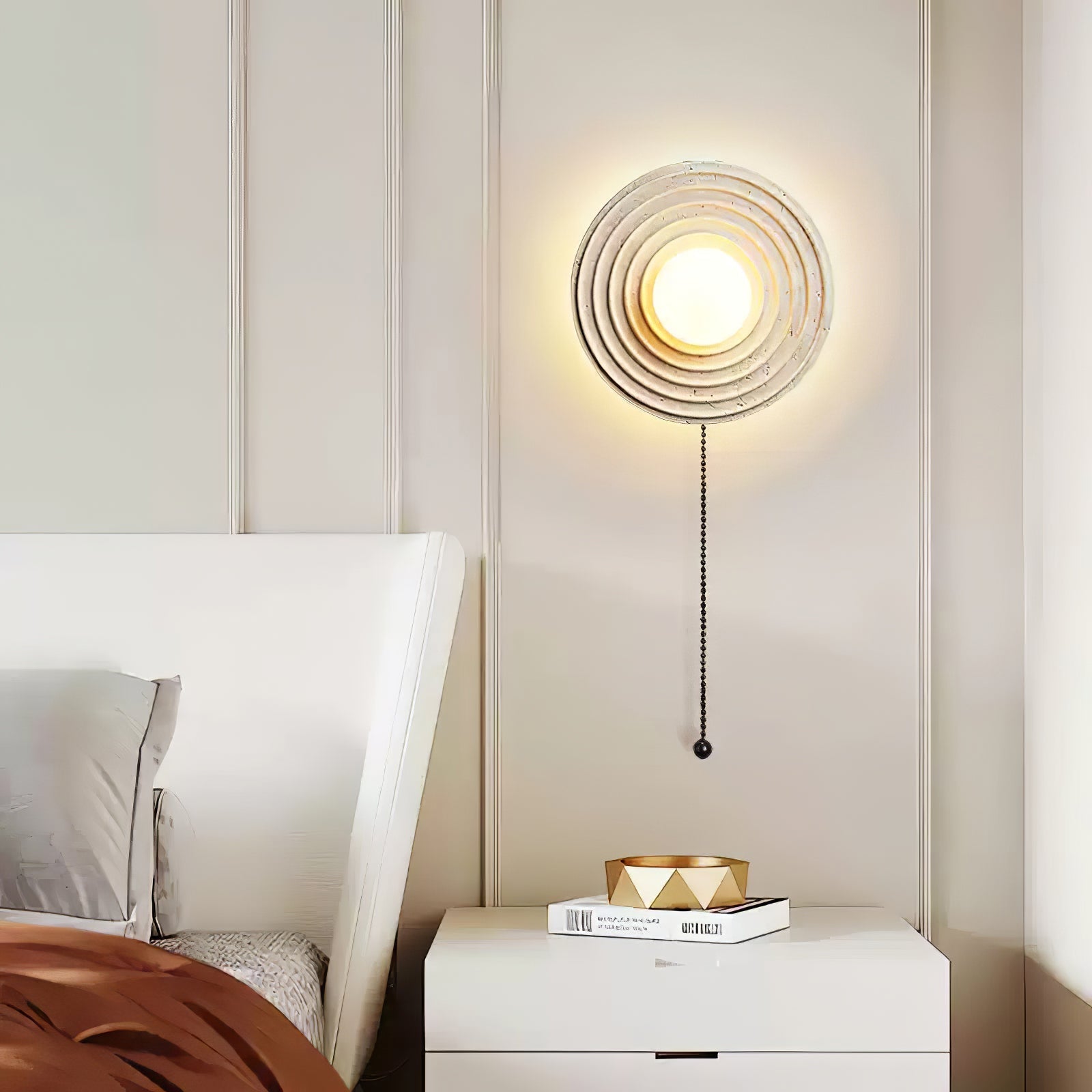 Zelirara Concentric Travertine Wall Light - Neutralighting