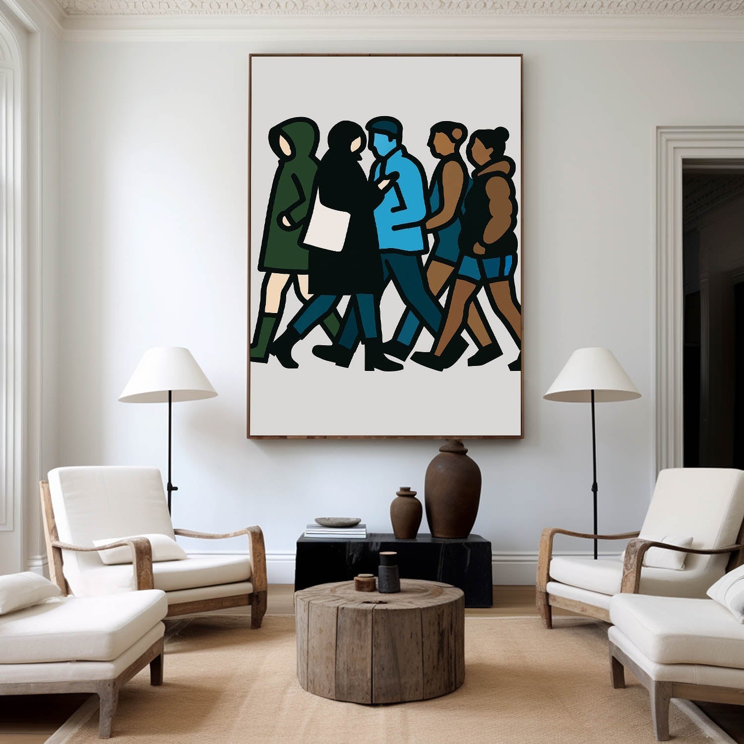 Modern Abstract Painting ABAV606 - Neutralighting