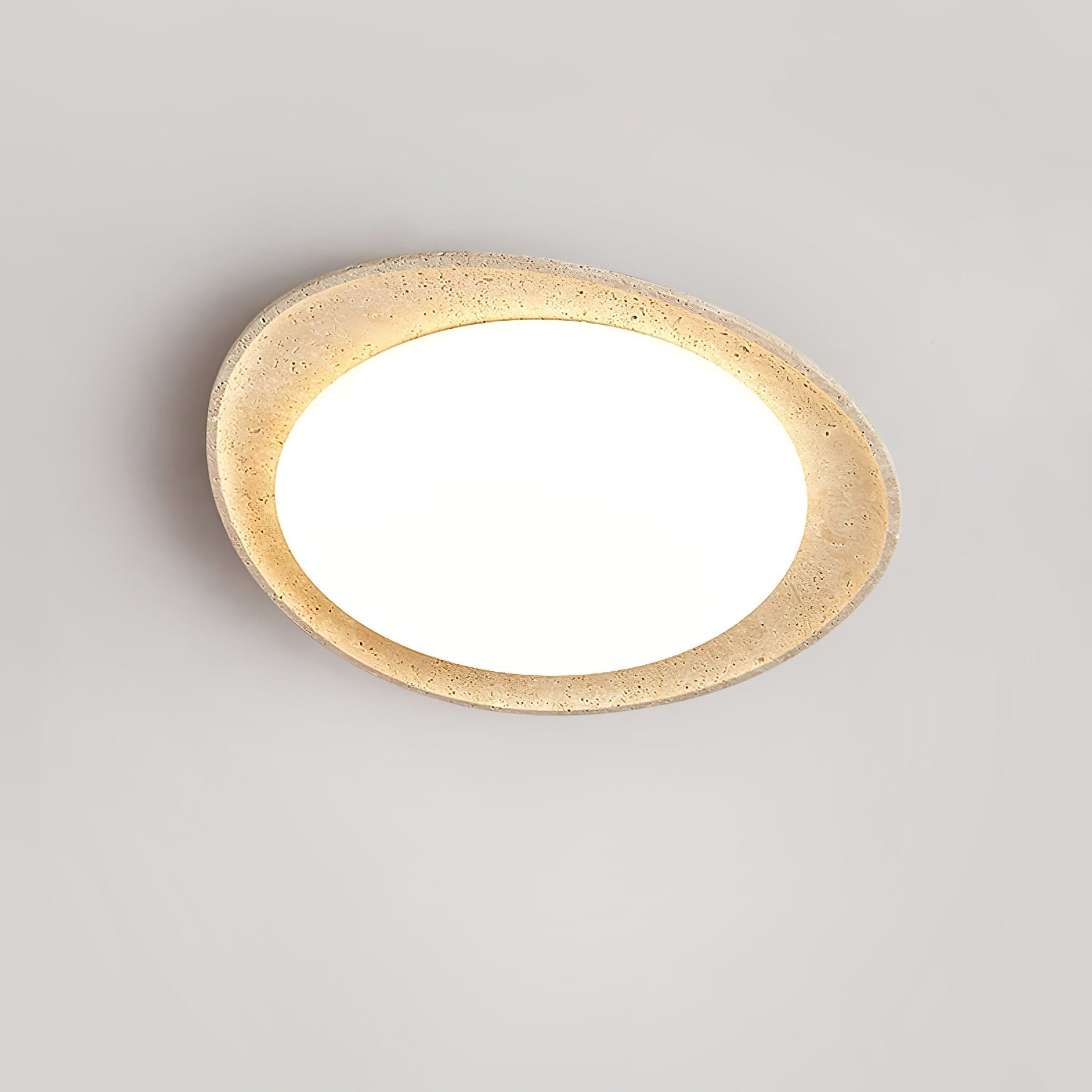 Cunorarae Organic Travertine Ceiling Light - Neutralighting