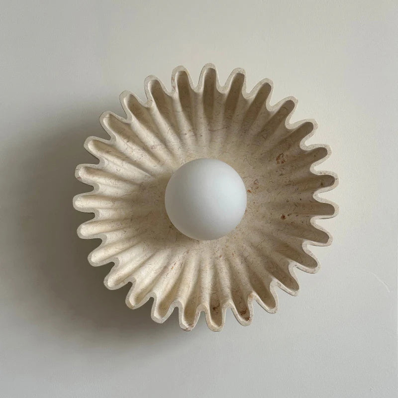 Wall Lamp Ceramics and Glass Dark Green White Black Beige Sculptural - Neutralighting