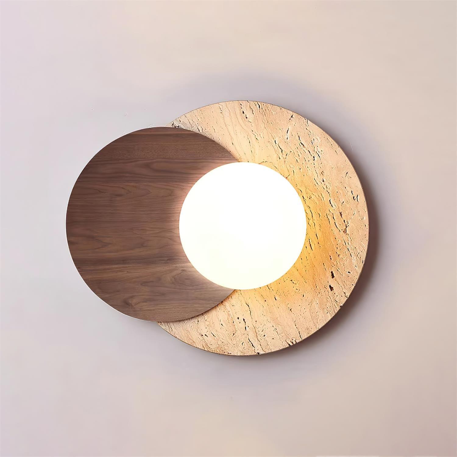 Ritta Wall Lamp Overlapping Travertine - Neutralighting