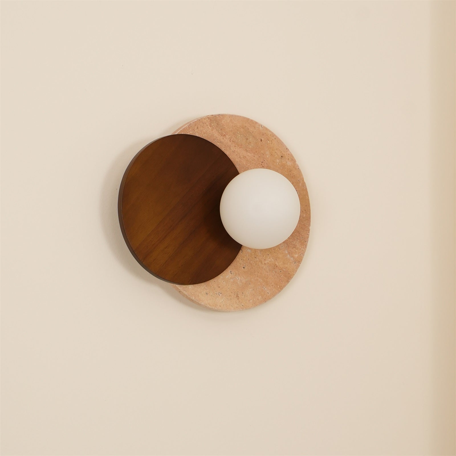 Ritta Wall Lamp Overlapping Travertine - Neutralighting