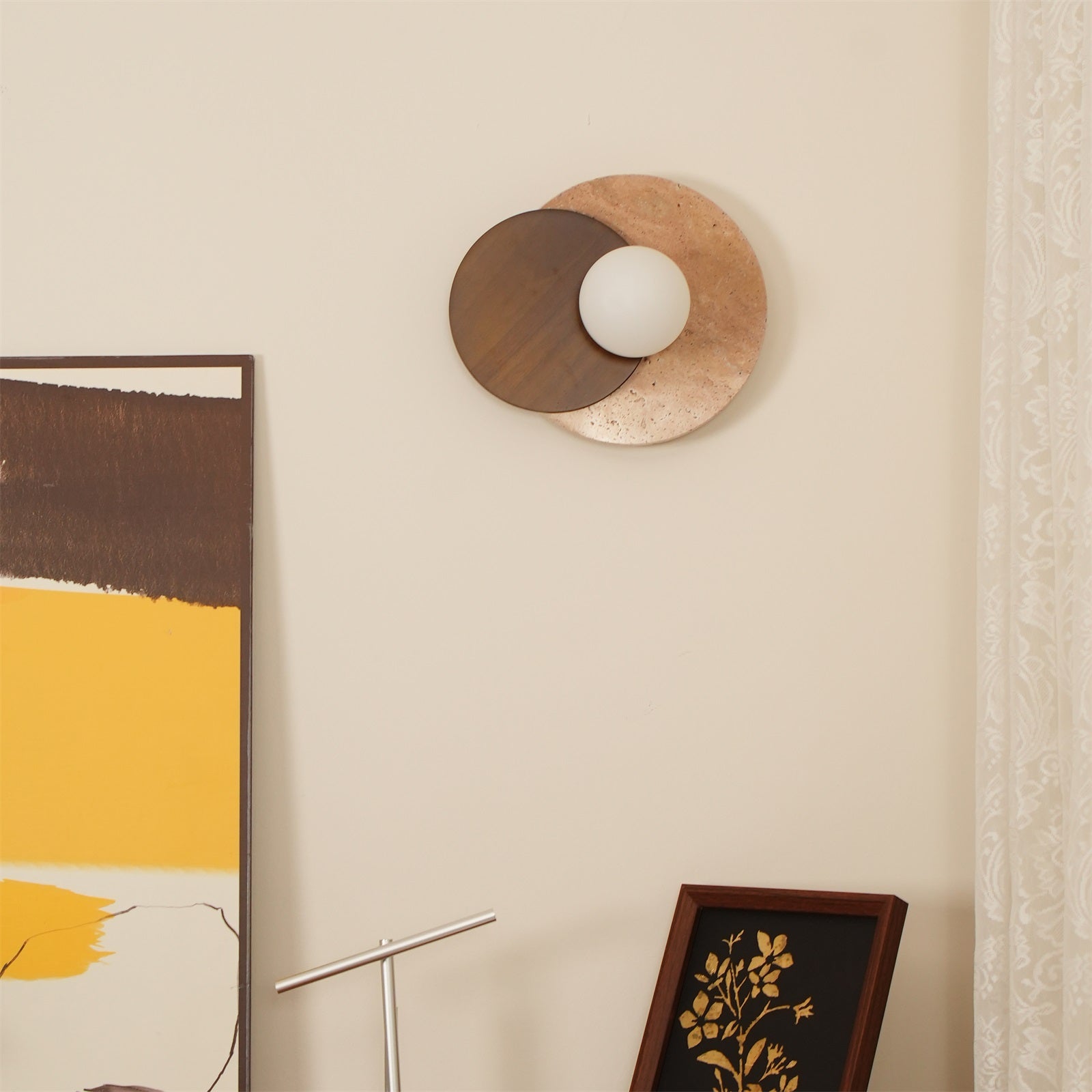 Ritta Wall Lamp Overlapping Travertine - Neutralighting