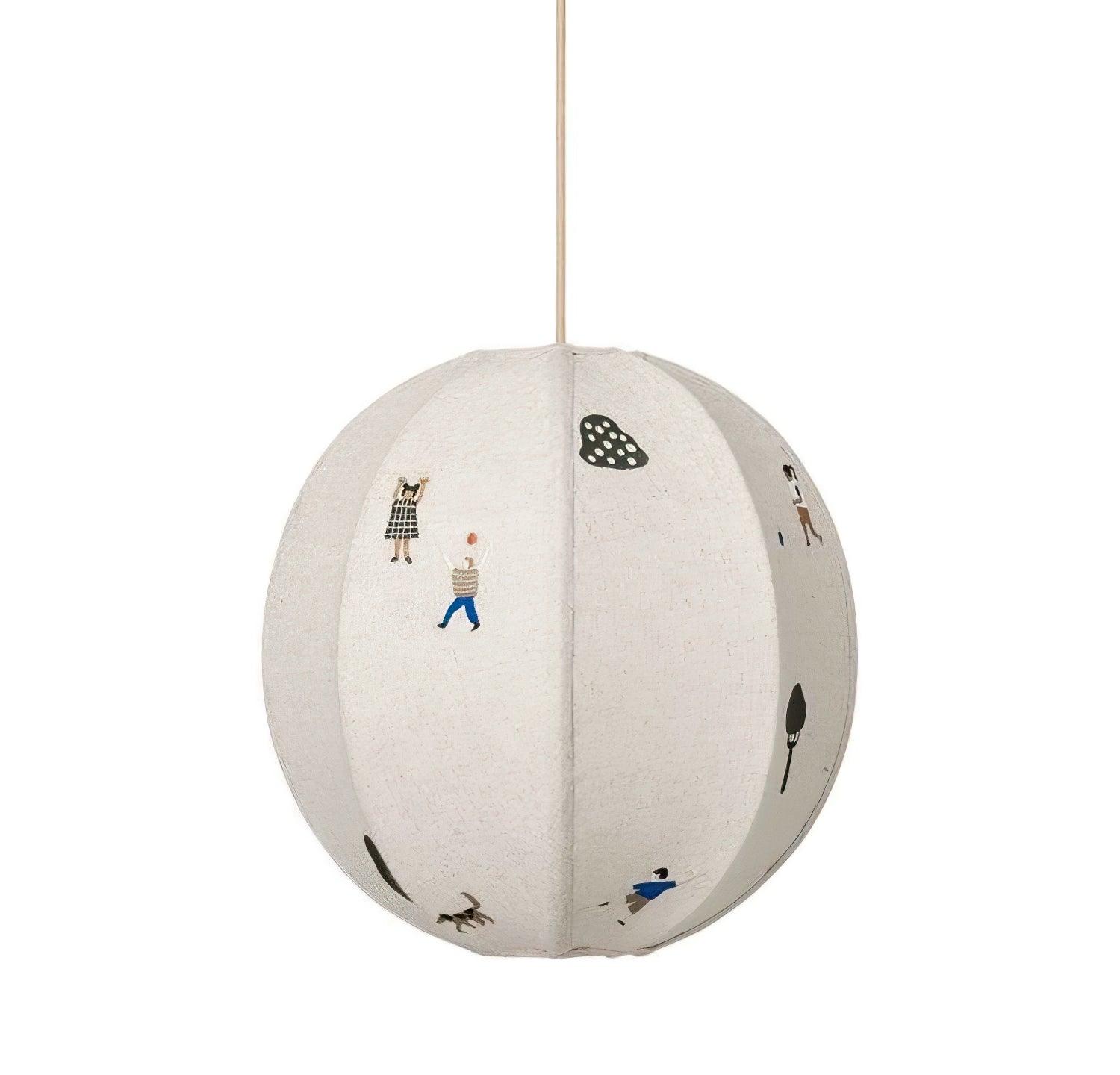 Elva Pendant Light Paper Ball Drawing - Neutralighting