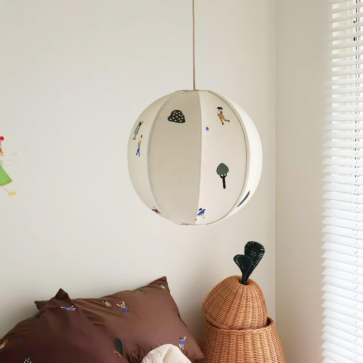 Elva Pendant Light Paper Ball Drawing - Neutralighting