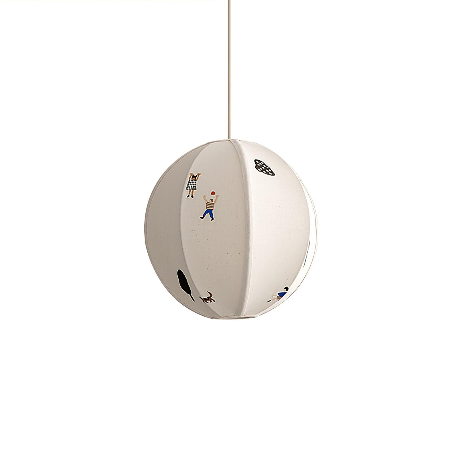 Elva Pendant Light Paper Ball Drawing - Neutralighting