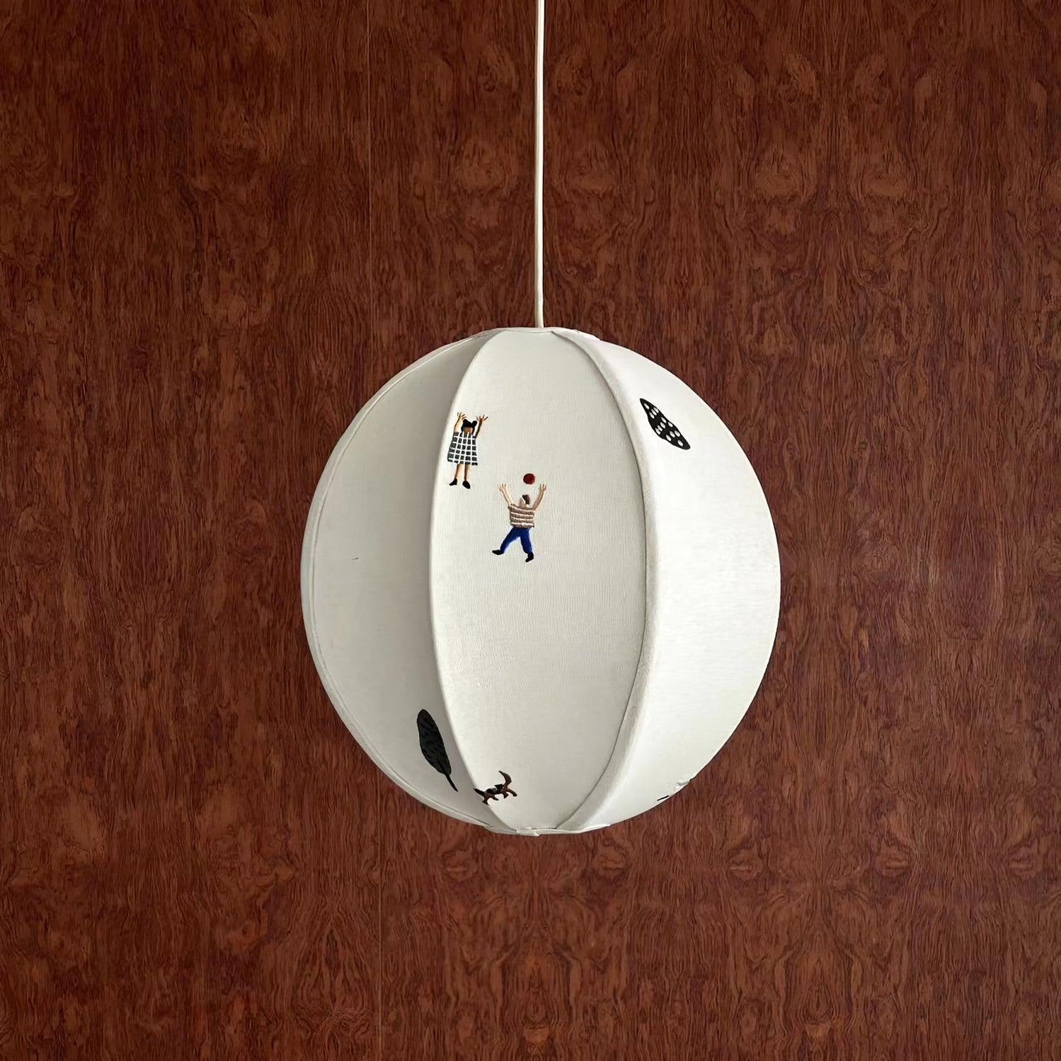 Elva Pendant Light Paper Ball Drawing - Neutralighting