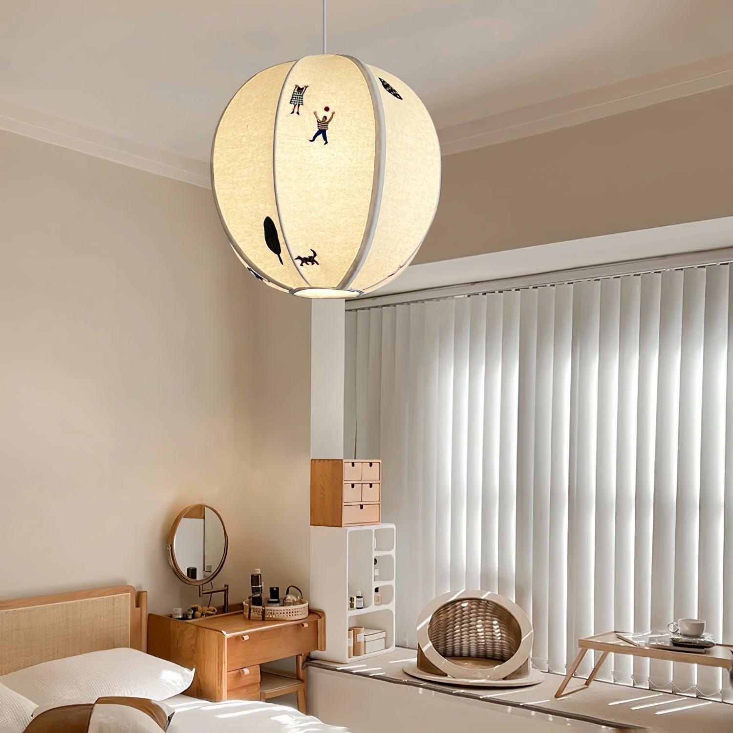 Elva Pendant Light Paper Ball Drawing - Neutralighting