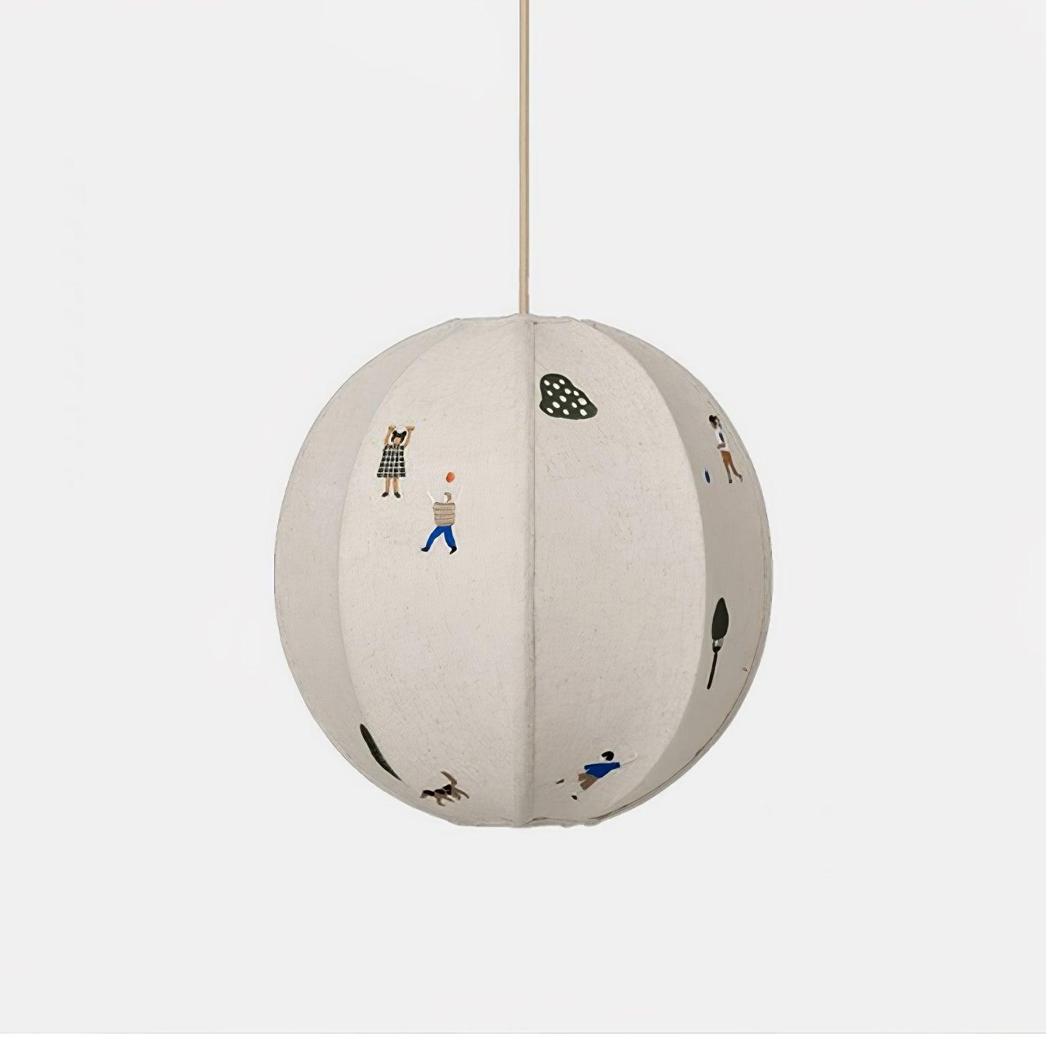 Elva Pendant Light Paper Ball Drawing - Neutralighting
