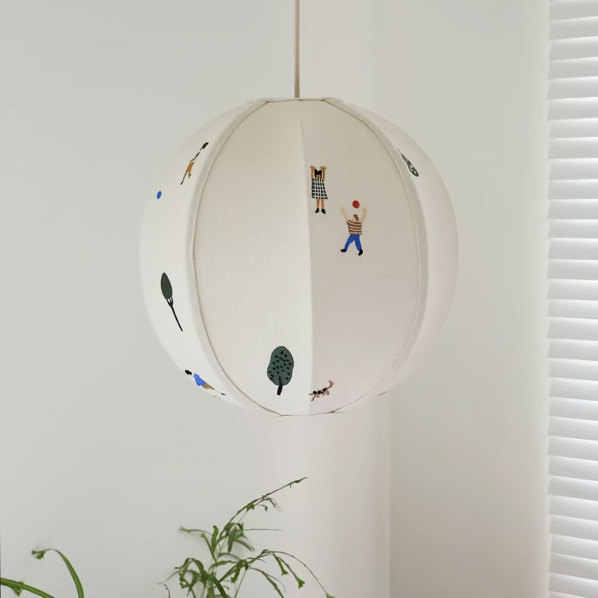 Elva Pendant Light Paper Ball Drawing - Neutralighting