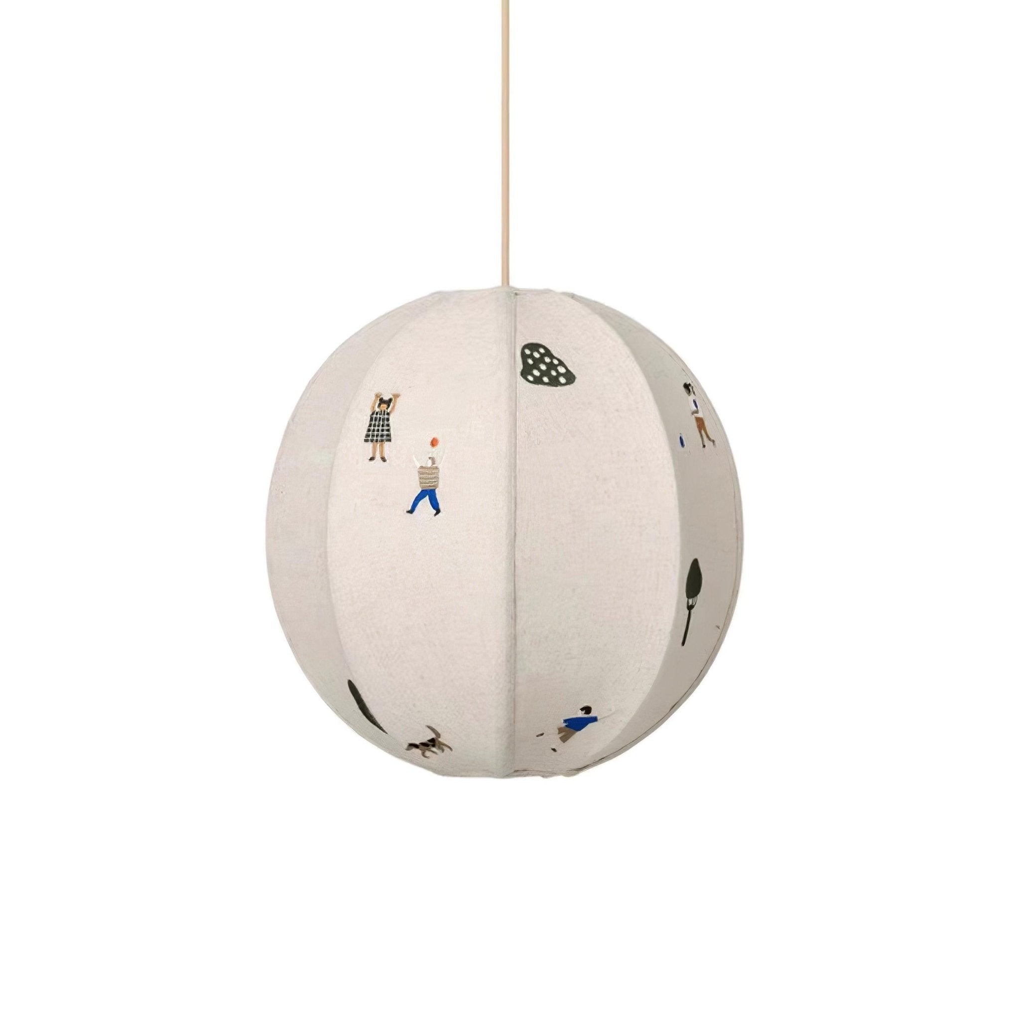 Elva Pendant Light Paper Ball Drawing - Neutralighting