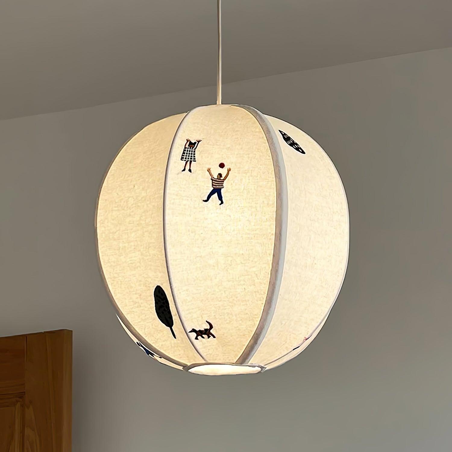 Elva Pendant Light Paper Ball Drawing - Neutralighting