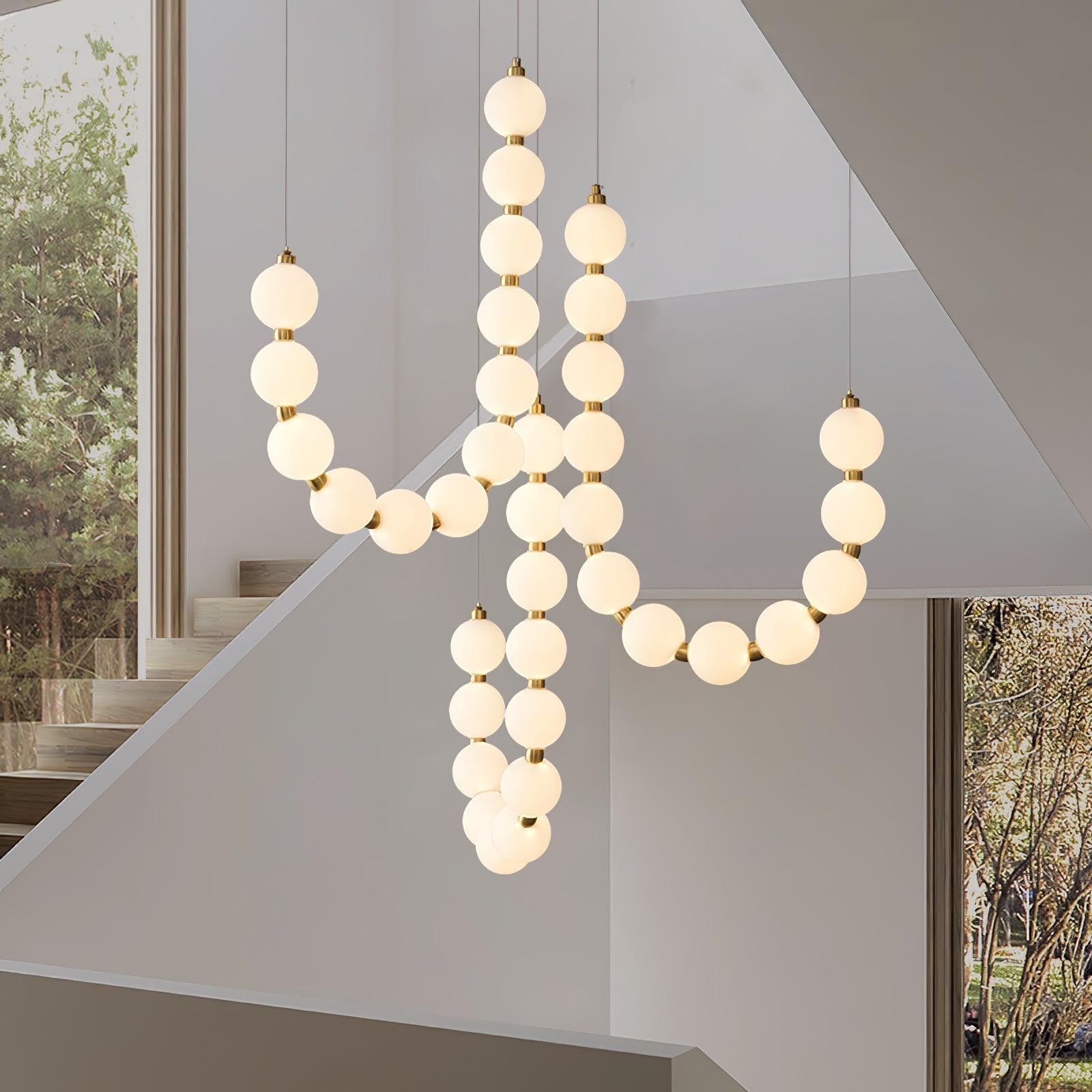 Pearl Modernl Glass Chandelier - Blowlighting