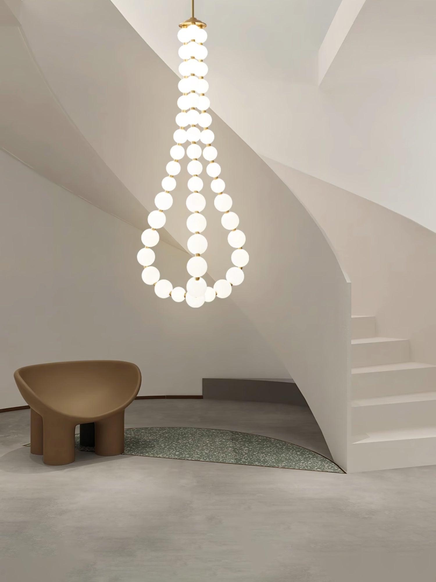 Pearl Modernl Glass Chandelier - Blowlighting