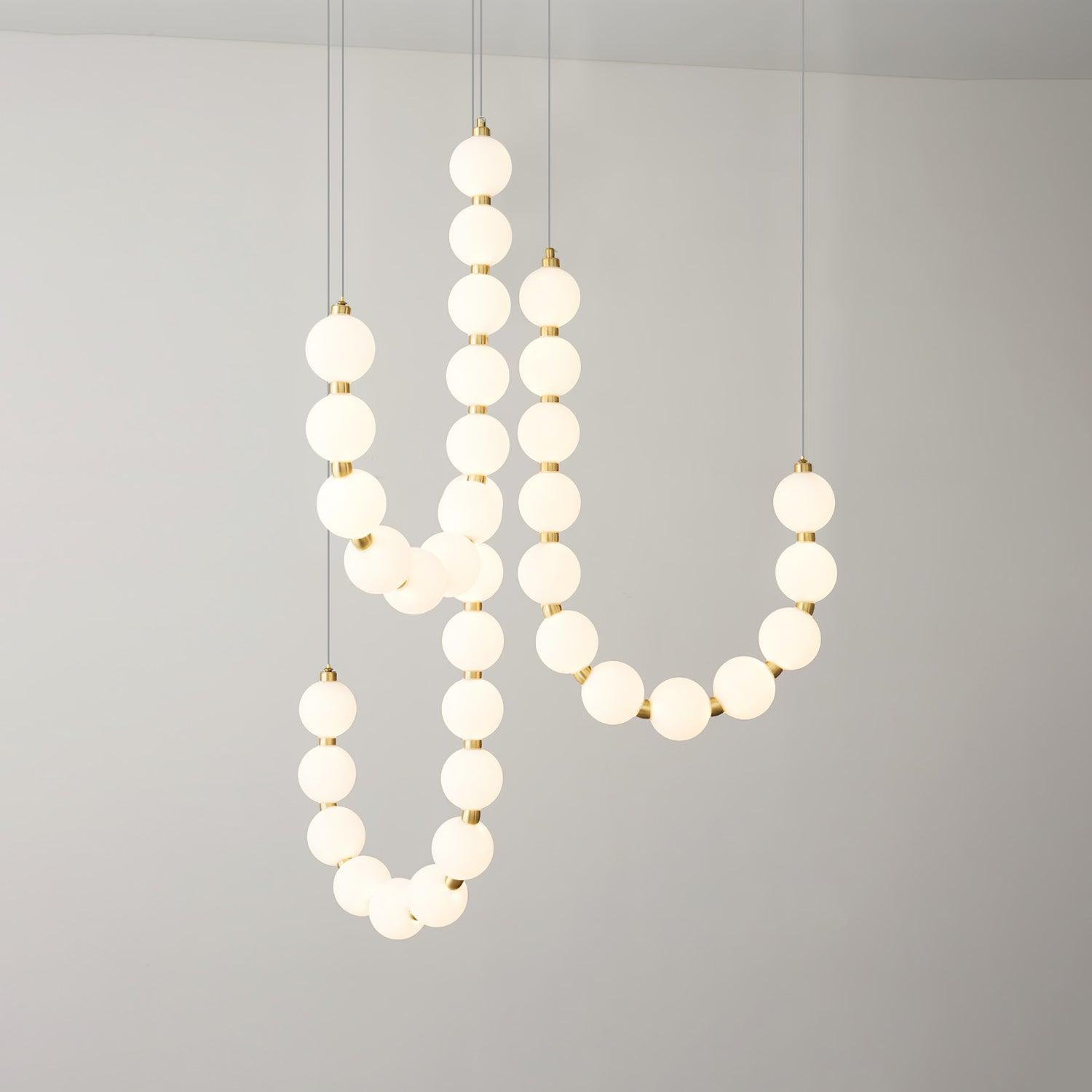 Pearl Modernl Glass Chandelier - Blowlighting