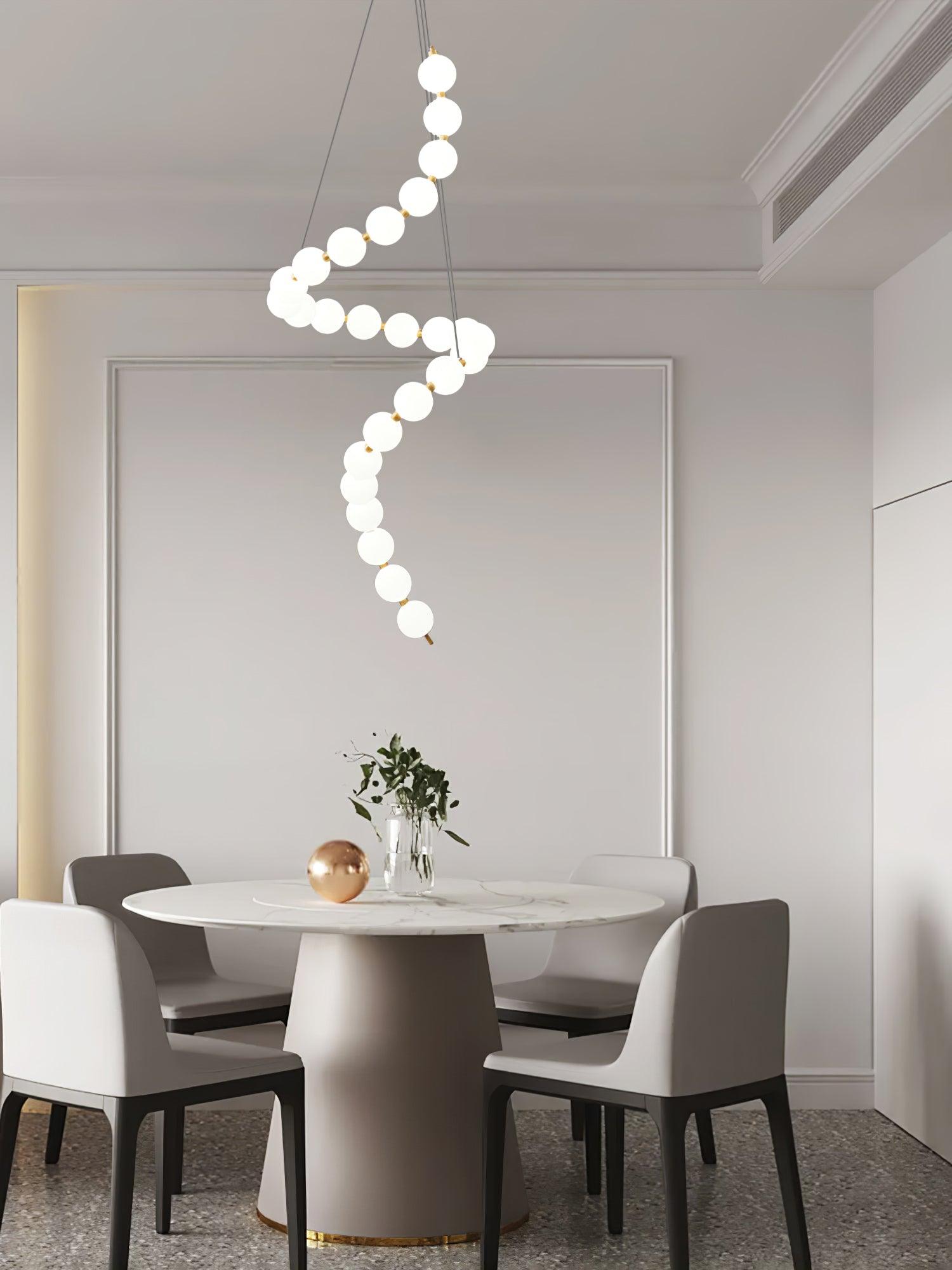 Pearl Modernl Glass Chandelier - Blowlighting