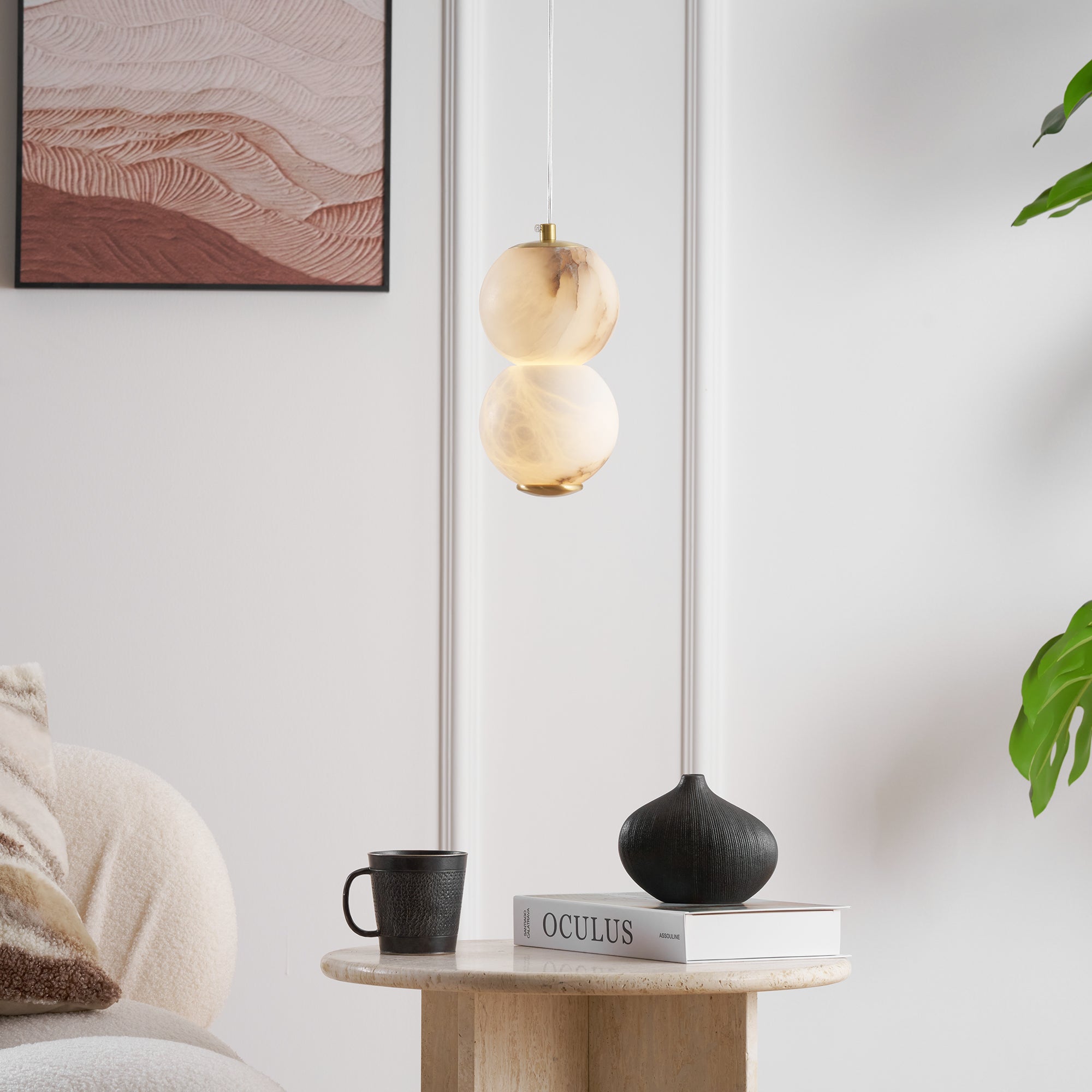 Ritta Alabaster Pendant Light Head 2 /3/4 - Neutralighting
