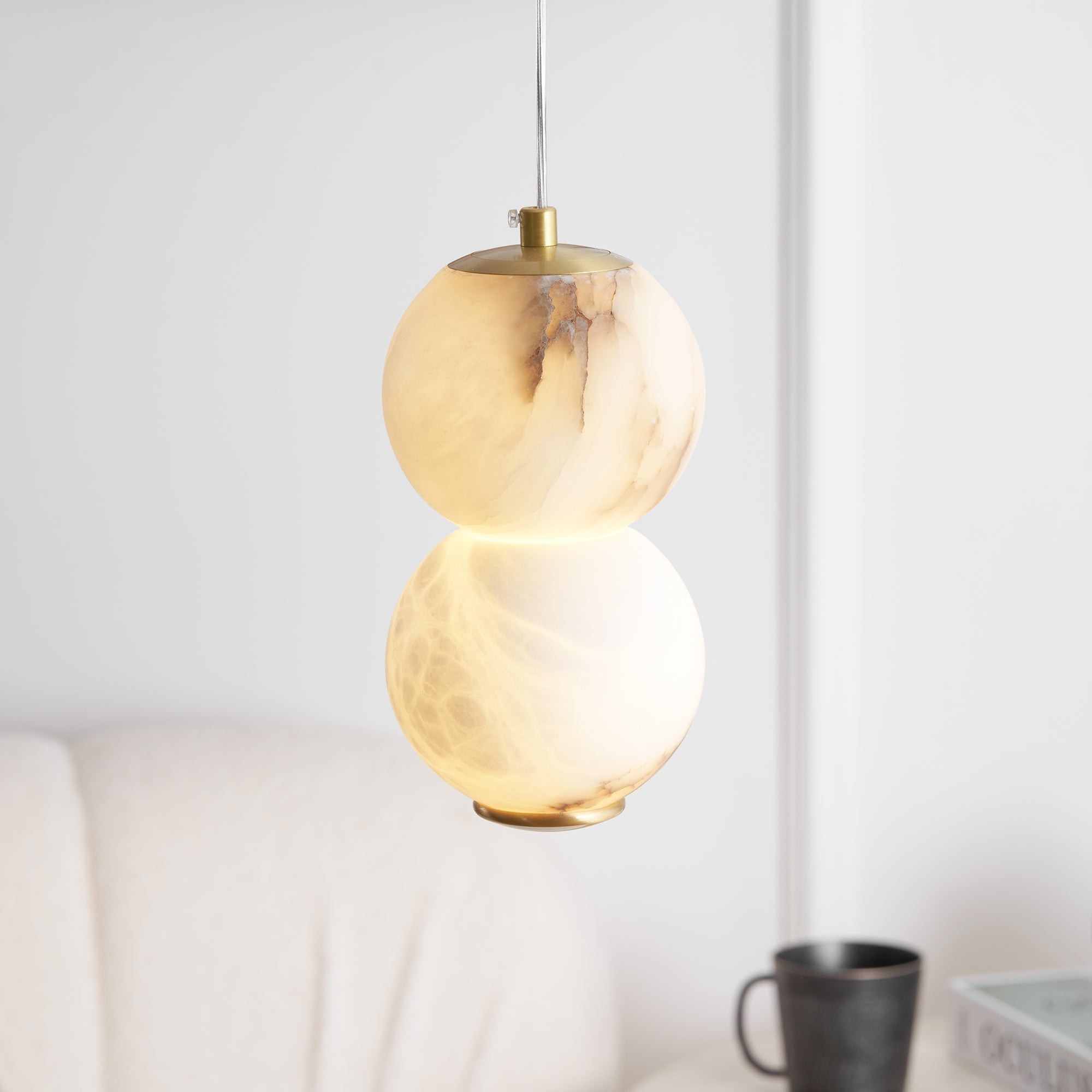 Ritta Alabaster Pendant Light Head 2 /3/4 - Neutralighting