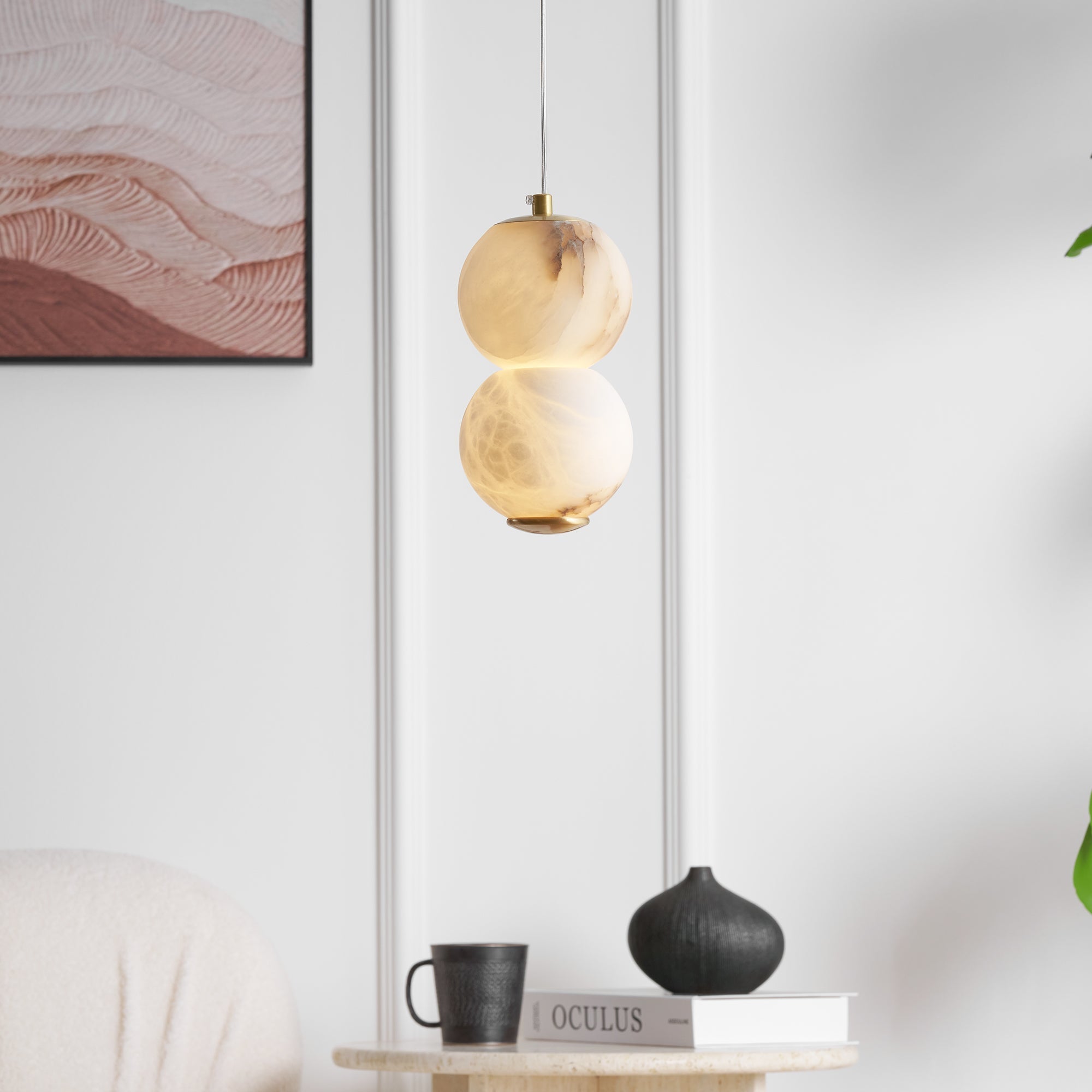 Ritta Alabaster Pendant Light Head 2 /3/4 - Neutralighting