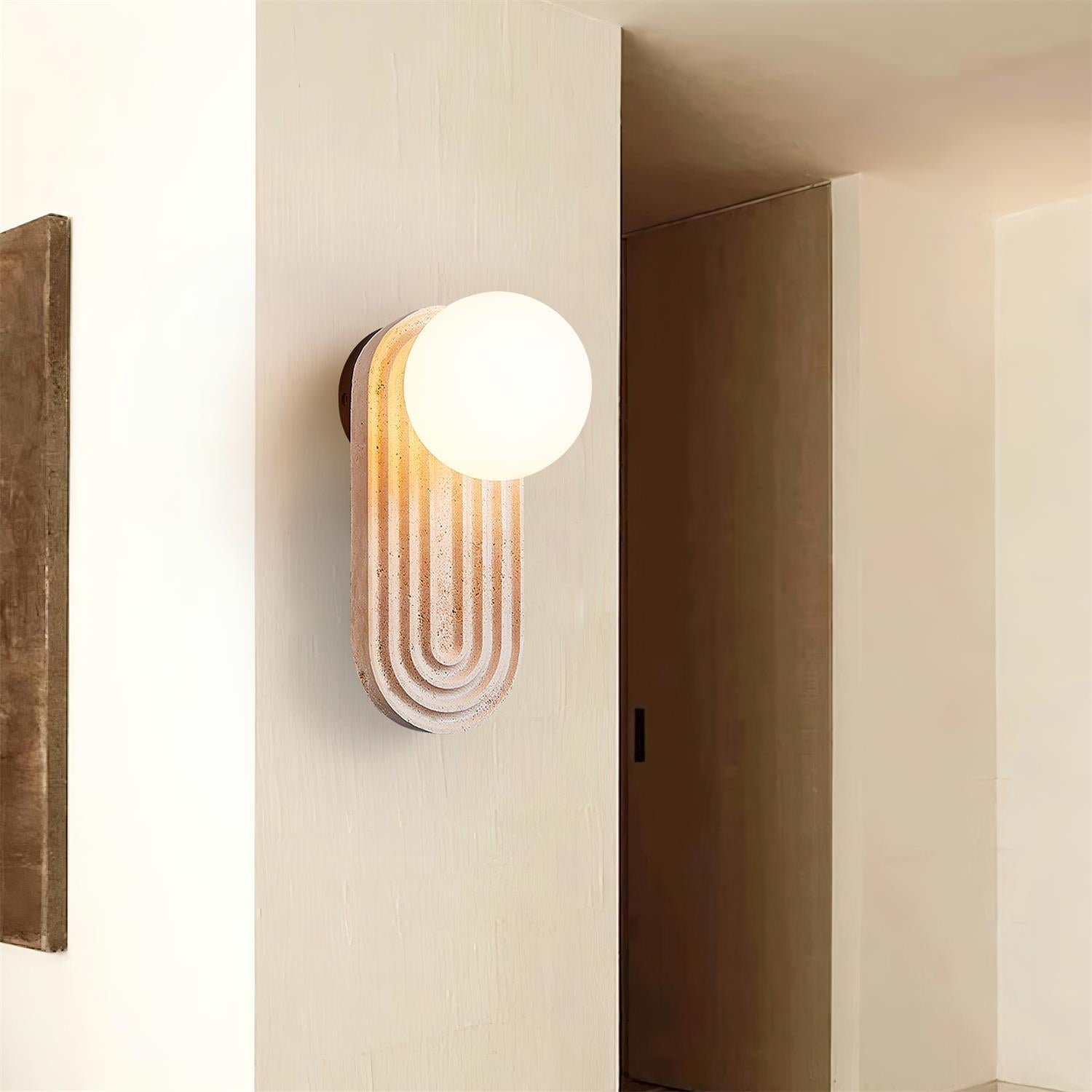 Pebivo Travertine Wall Lamp - Neutralighting
