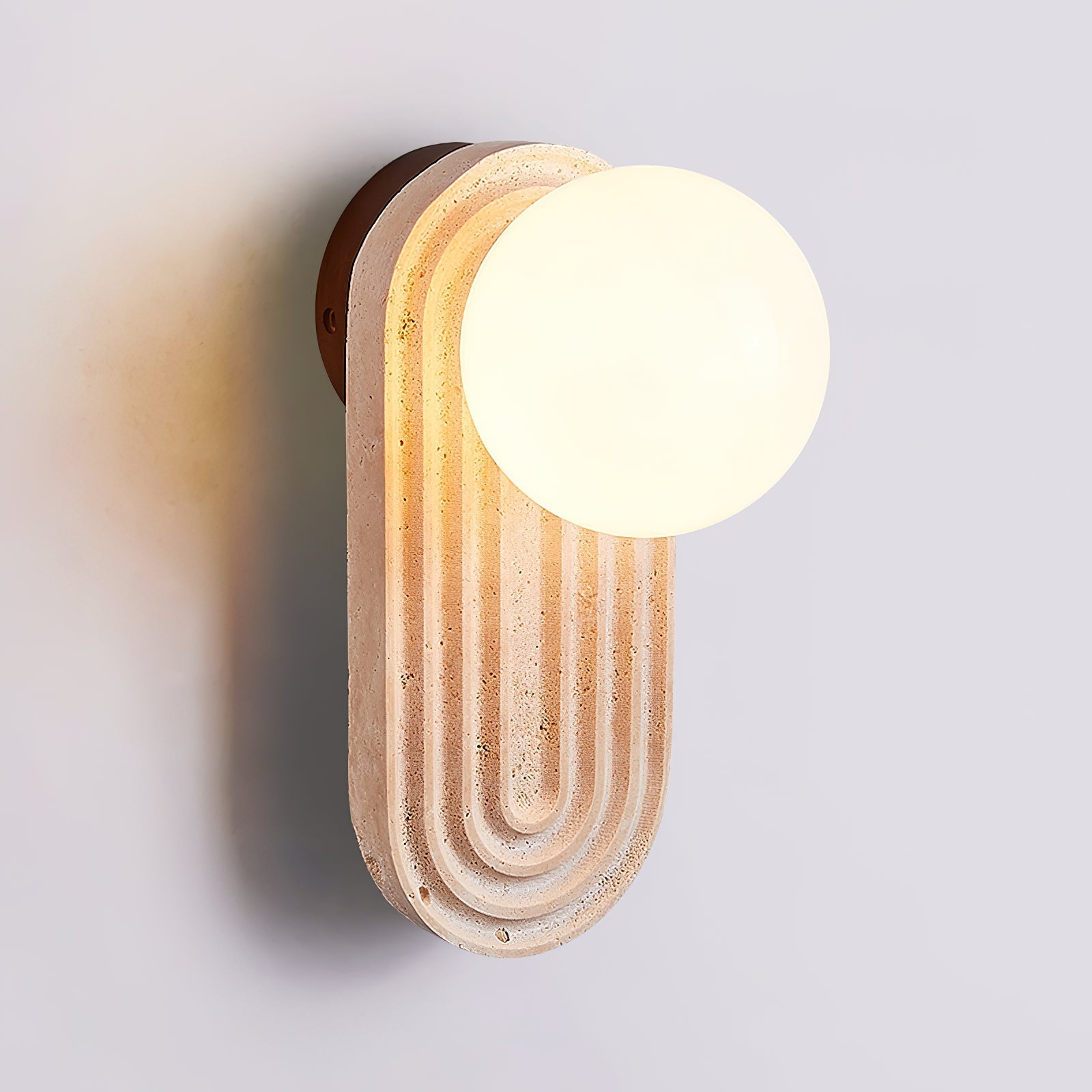 Pebivo Travertine Wall Lamp - Neutralighting