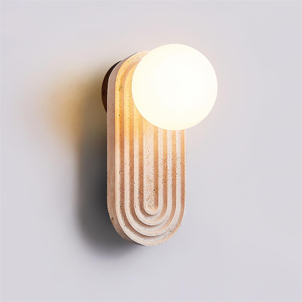 Pebivo Travertine Wall Lamp - Neutralighting