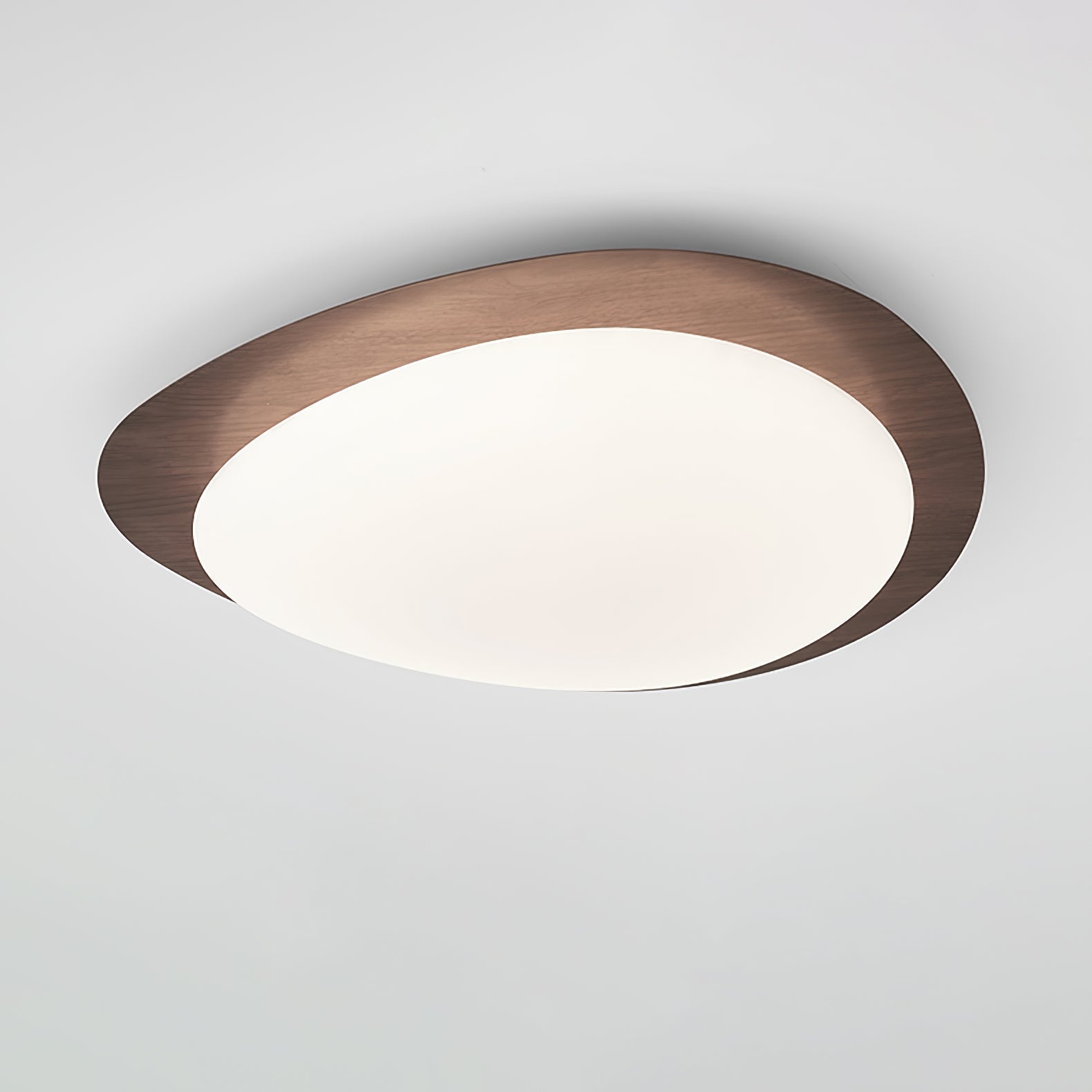 Quisti Pebble Walnut Ceiling Light - Neutralighting