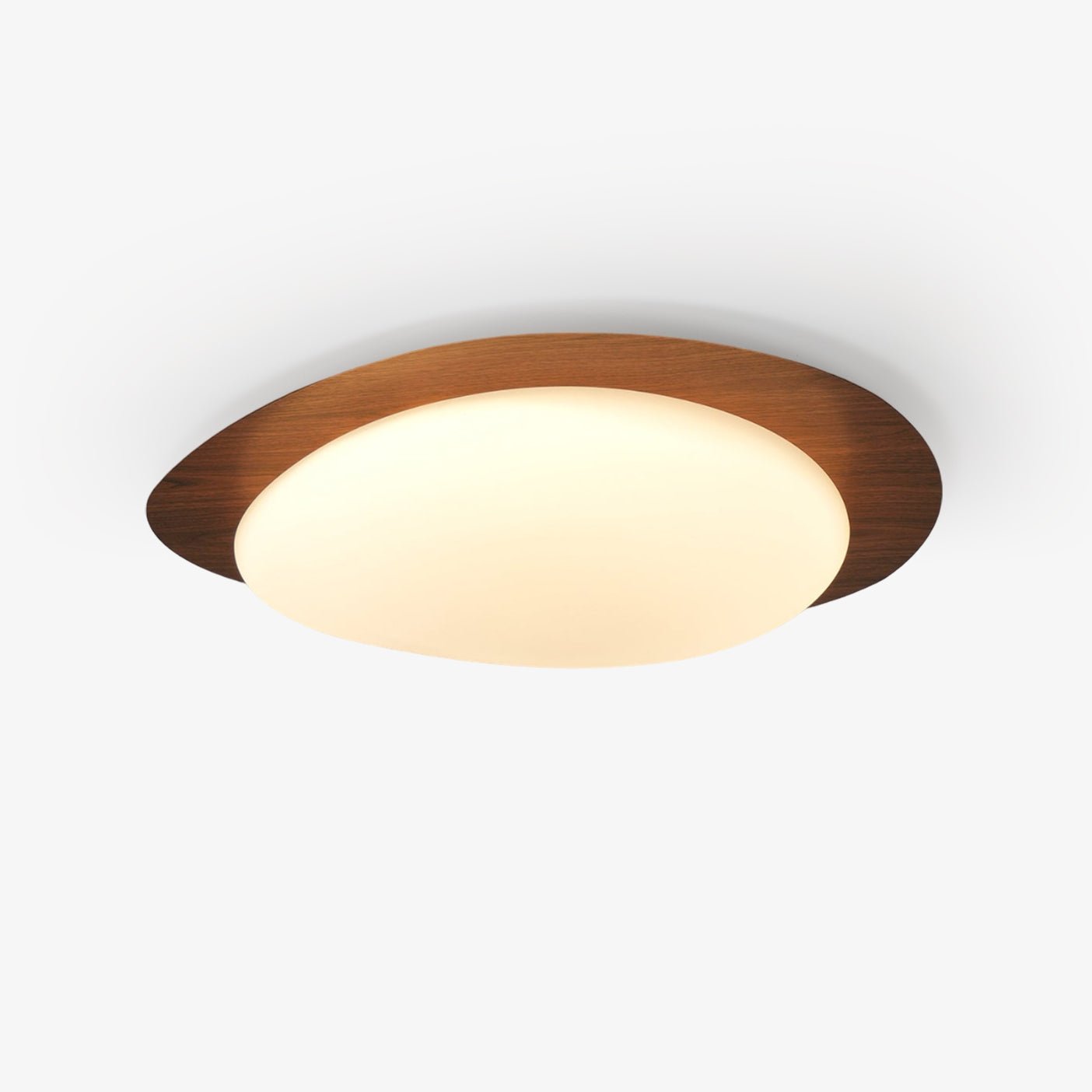 Quisti Pebble Walnut Ceiling Light - Neutralighting