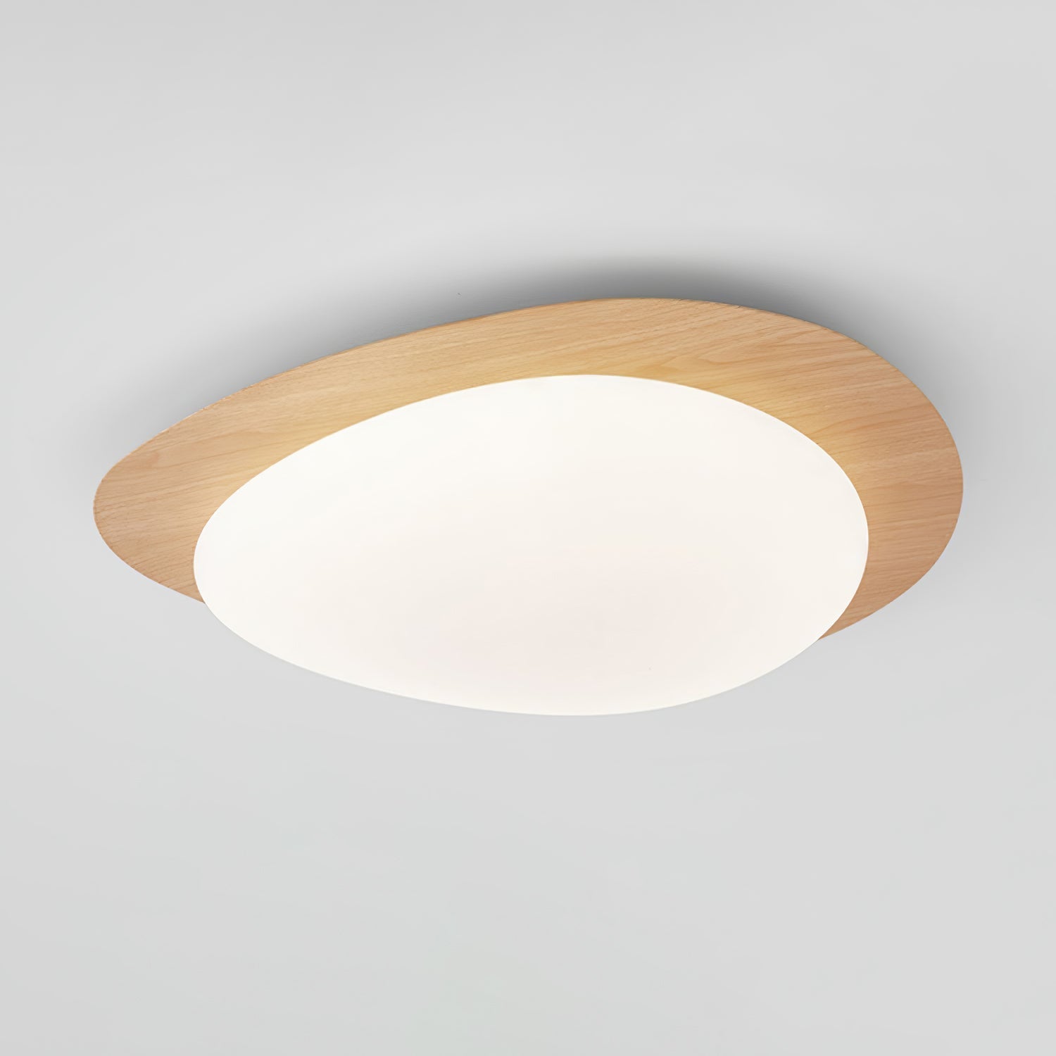 Quisti Pebble Walnut Ceiling Light - Neutralighting