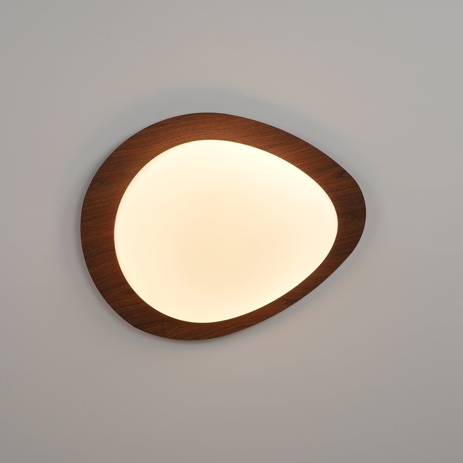 Quisti Pebble Walnut Ceiling Light - Neutralighting