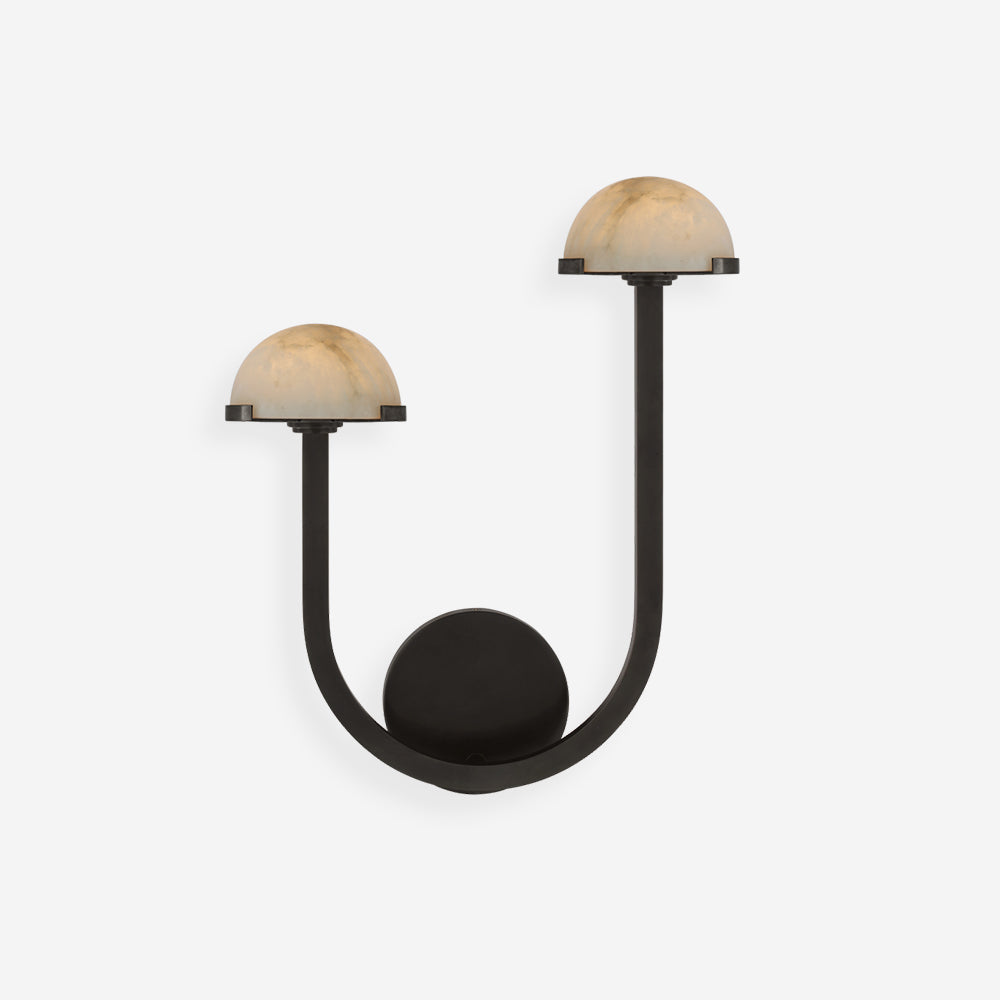 Luste Wall Lamp Asymmetrical Alabaster - Neutralighting